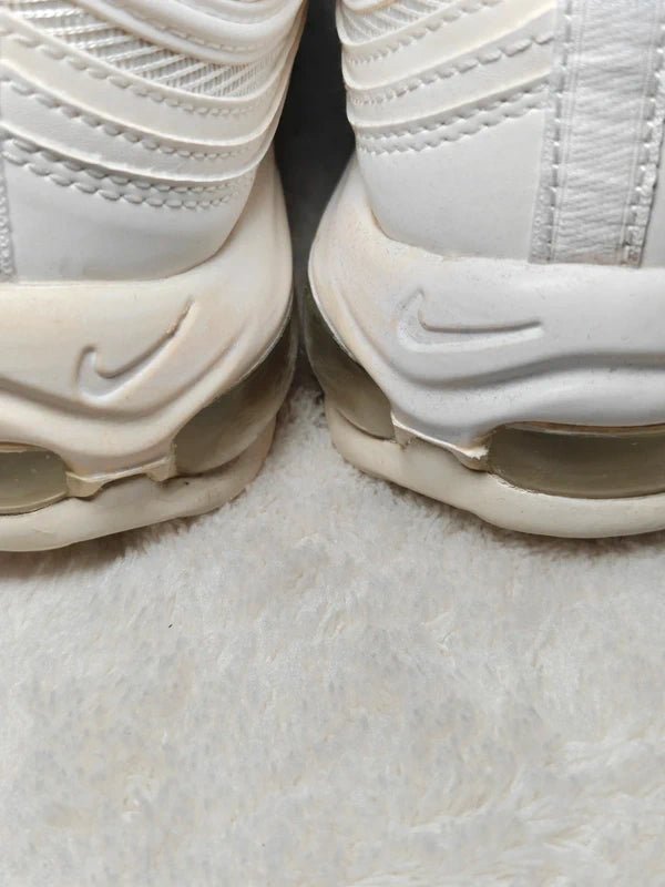 Men Nike Air Max 97 Triple White Wolf Grey EU 40.5 Sneakers