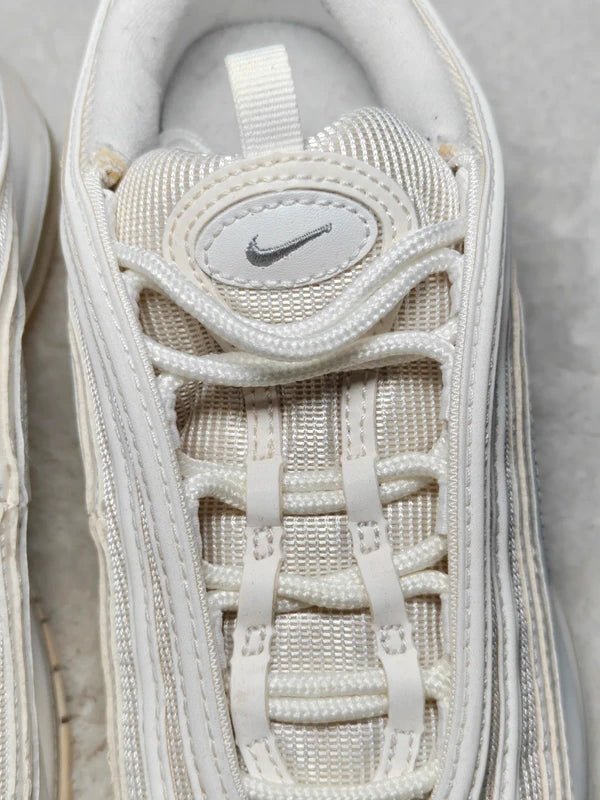 Men Nike Air Max 97 Triple White Wolf Grey EU 40.5 Sneakers