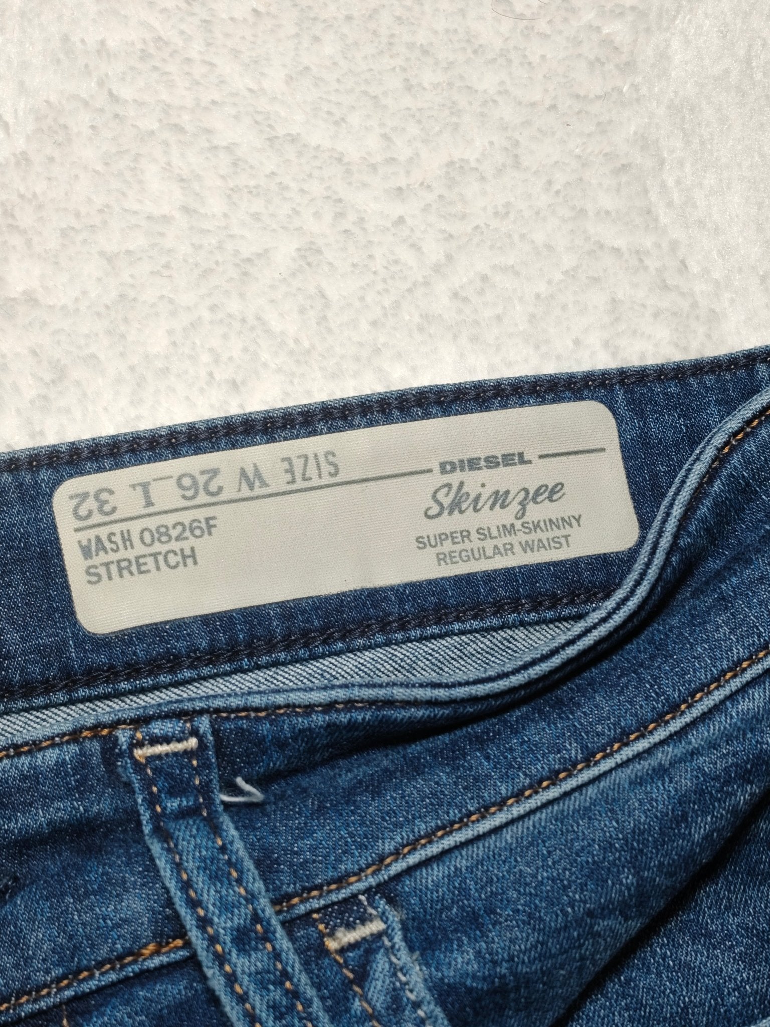 Women Diesel Skinzee Blue Skinny W26 L32 EU 36 S Jeans