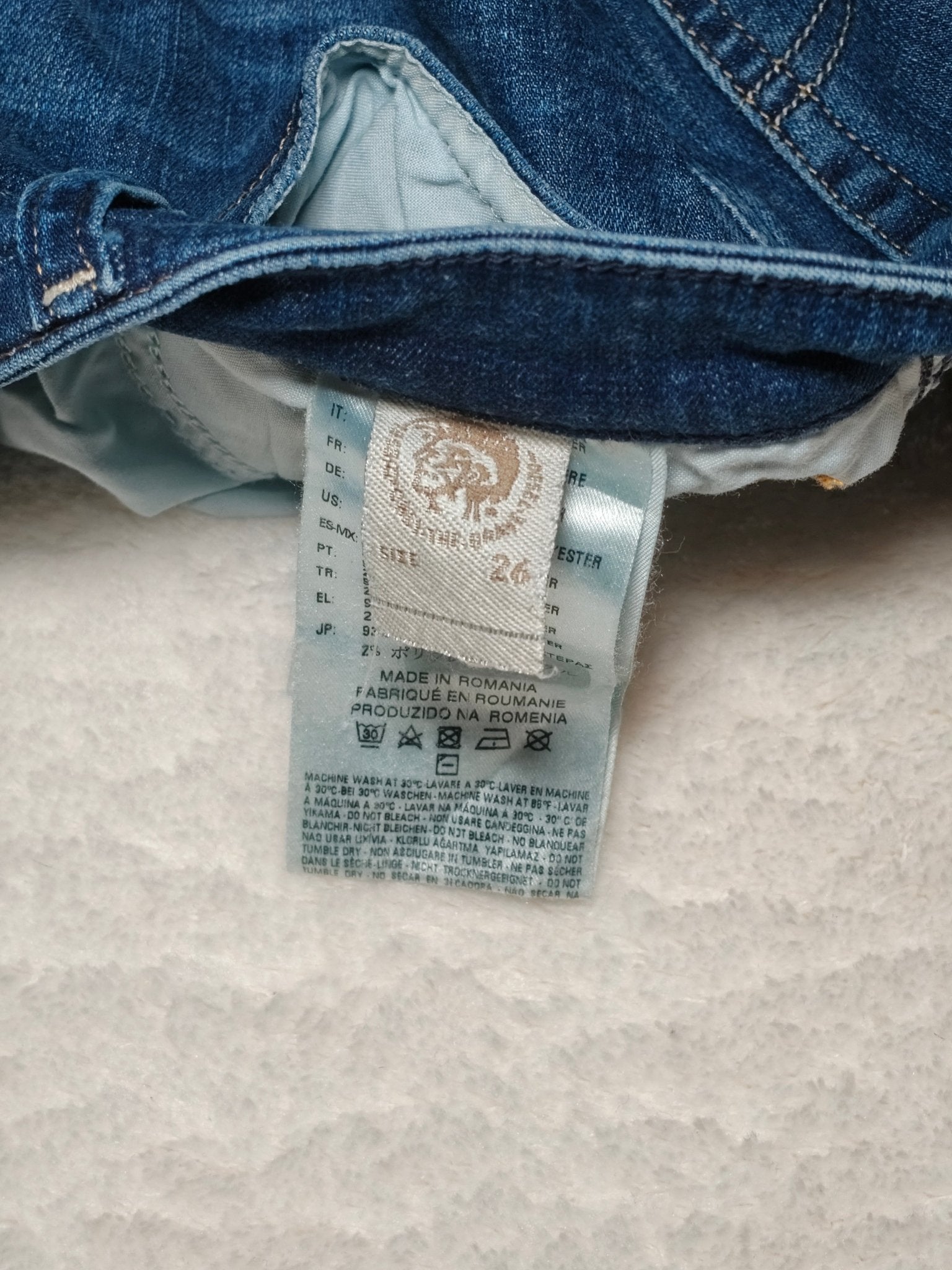 Women Diesel Skinzee Blue Skinny W26 L32 EU 36 S Jeans