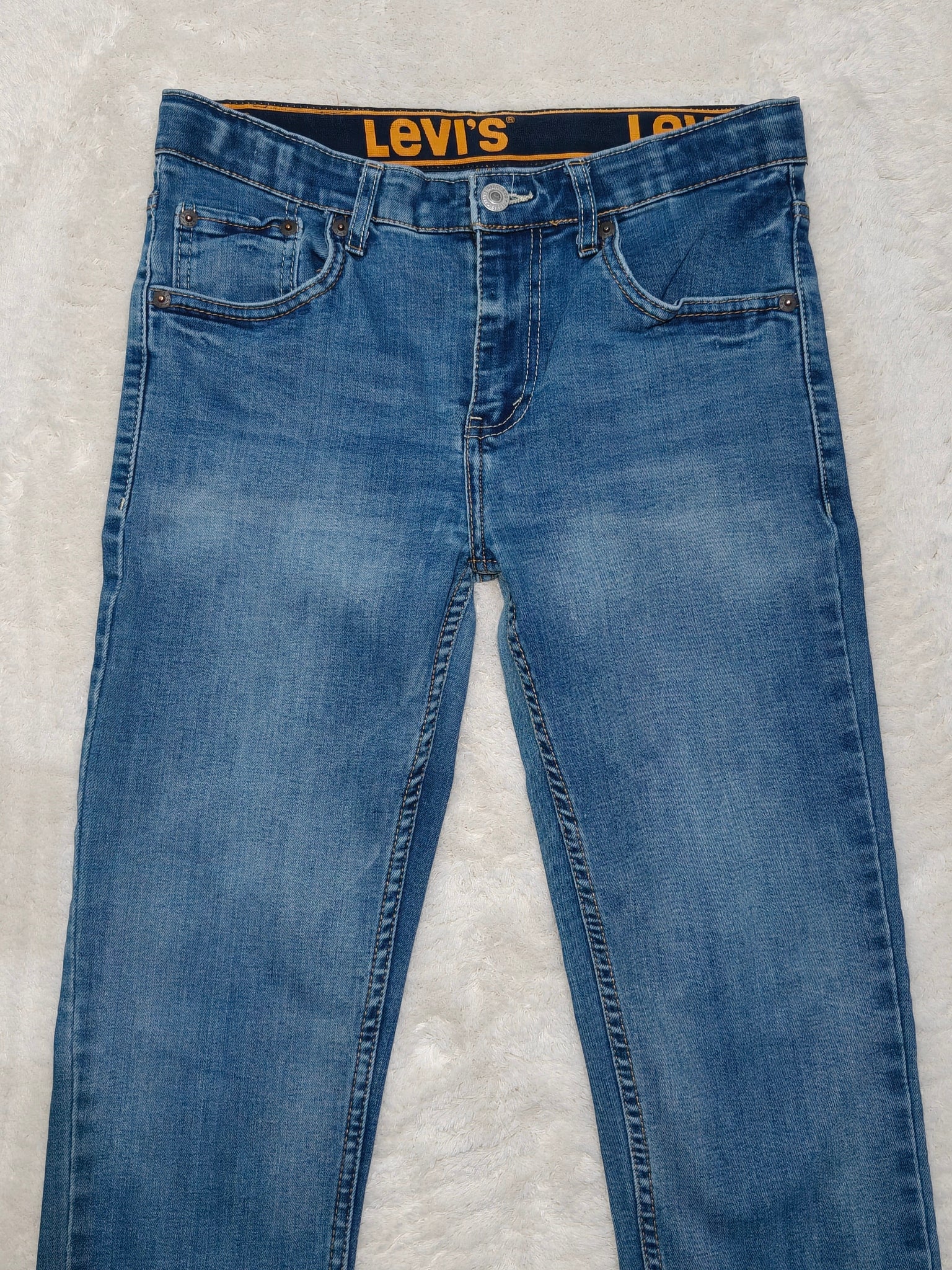 Boys Levi's 510 Light Blue Slim Mid Waist Age 16 L30 Jeans