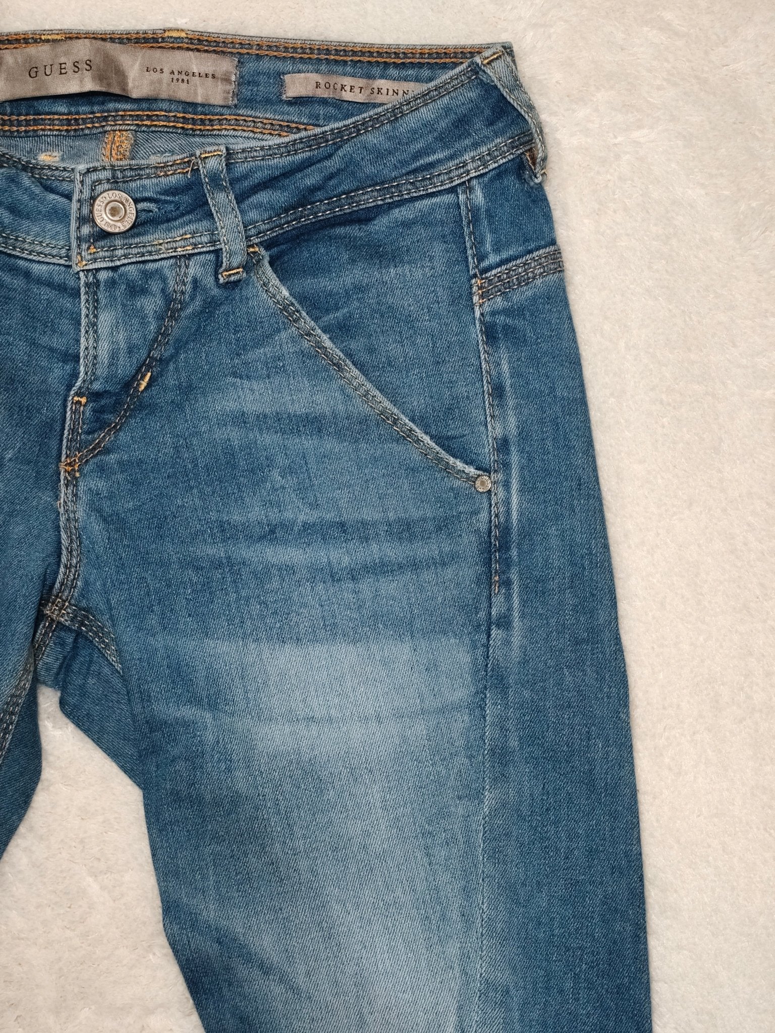 Women GUESS Rocket Light Blue Skinny W24 EU 34 XS Jeans