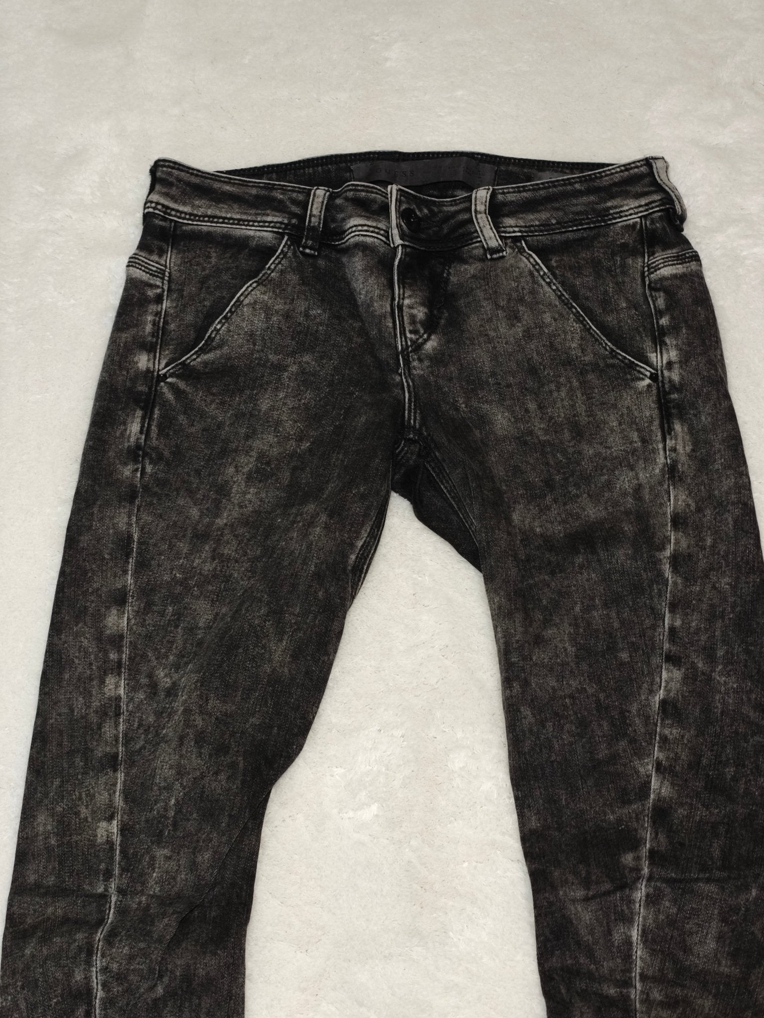 Women GUESS Rocket Black Faded Skinny W24 EU 34 XS Jeans