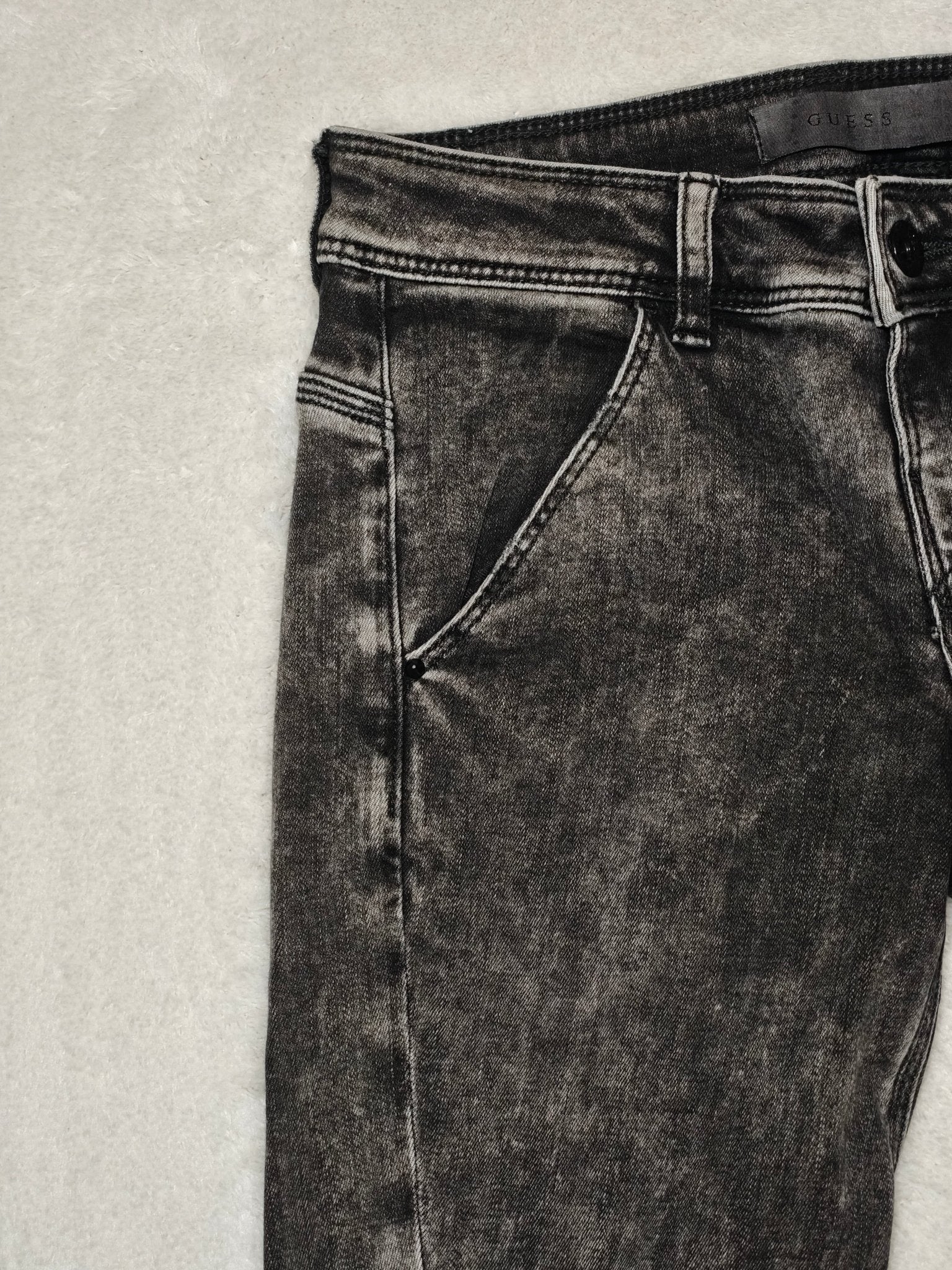 Women GUESS Rocket Black Faded Skinny W24 EU 34 XS Jeans