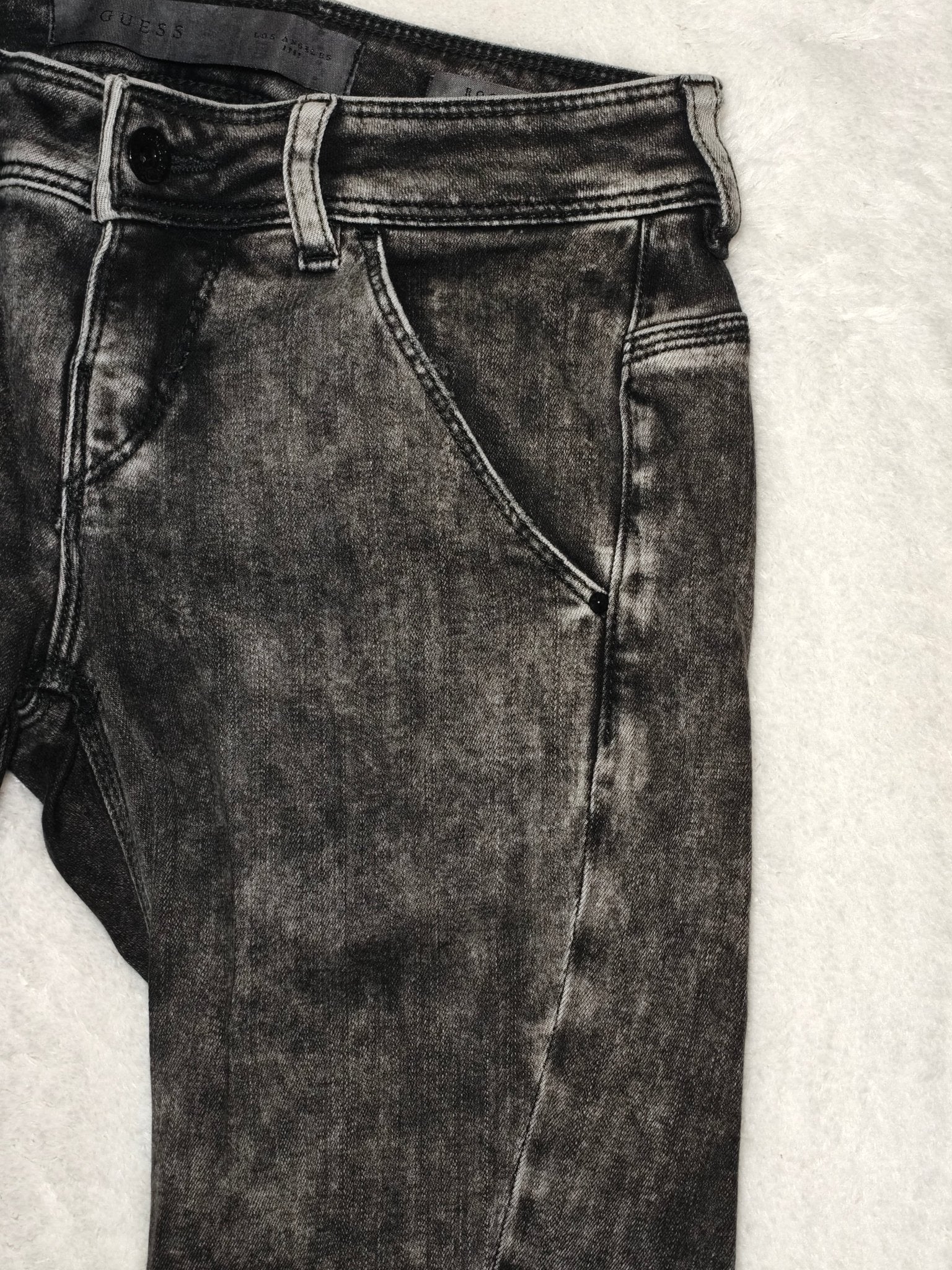 Women GUESS Rocket Black Faded Skinny W24 EU 34 XS Jeans