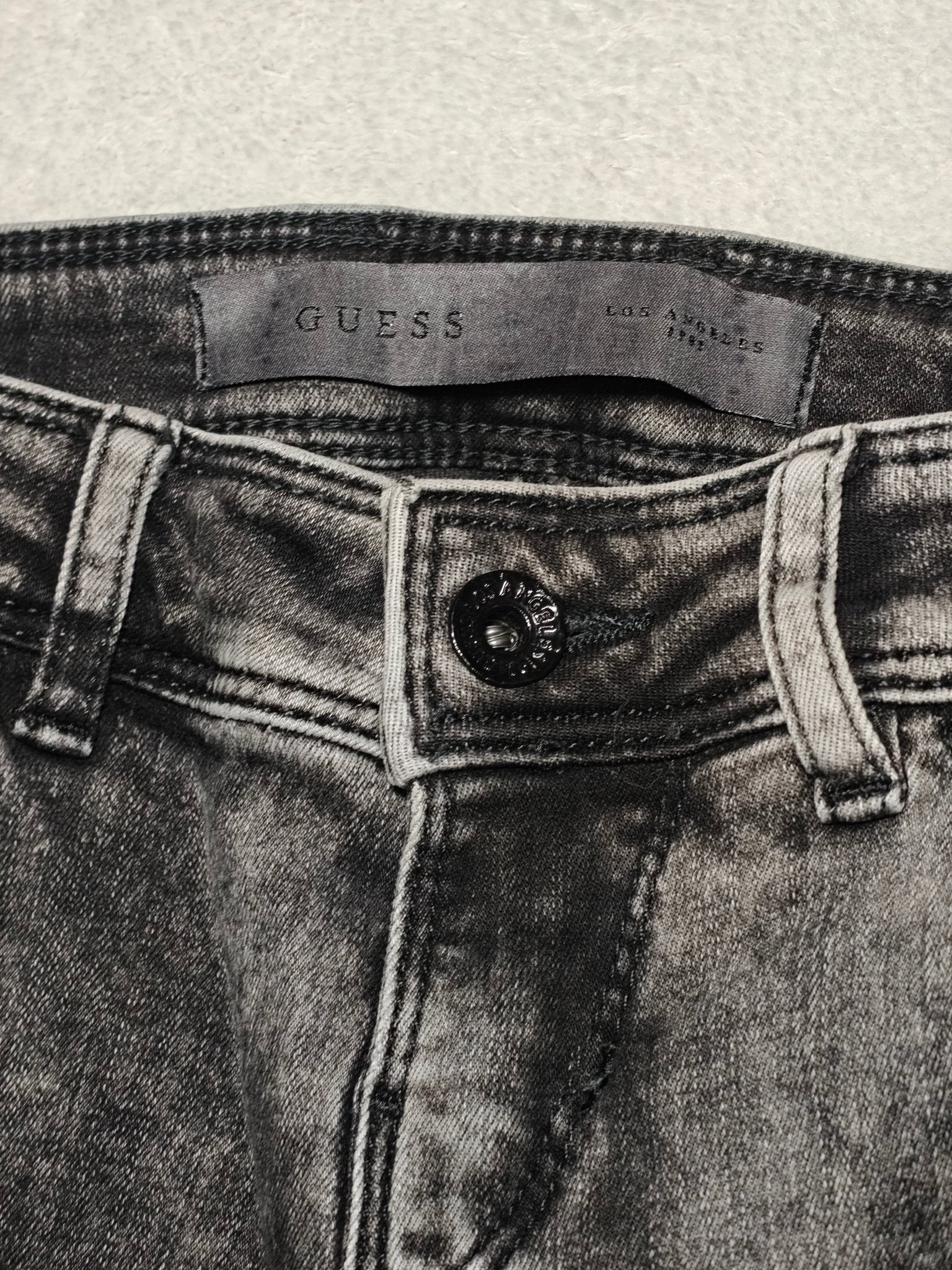 Women GUESS Rocket Black Faded Skinny W24 EU 34 XS Jeans