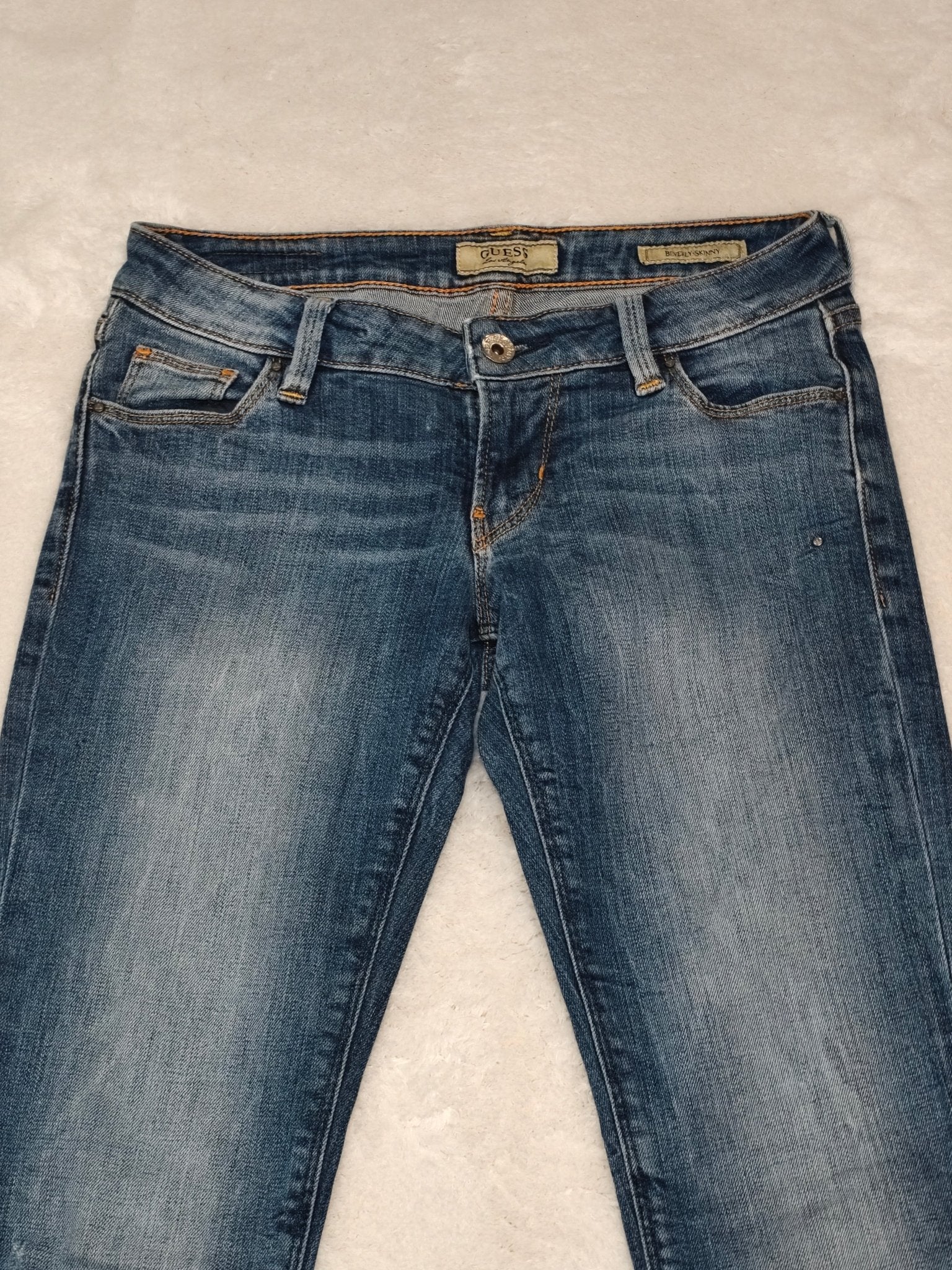 Women GUESS Beverly Blue Denim Skinny W24 EU 34 XS Jeans
