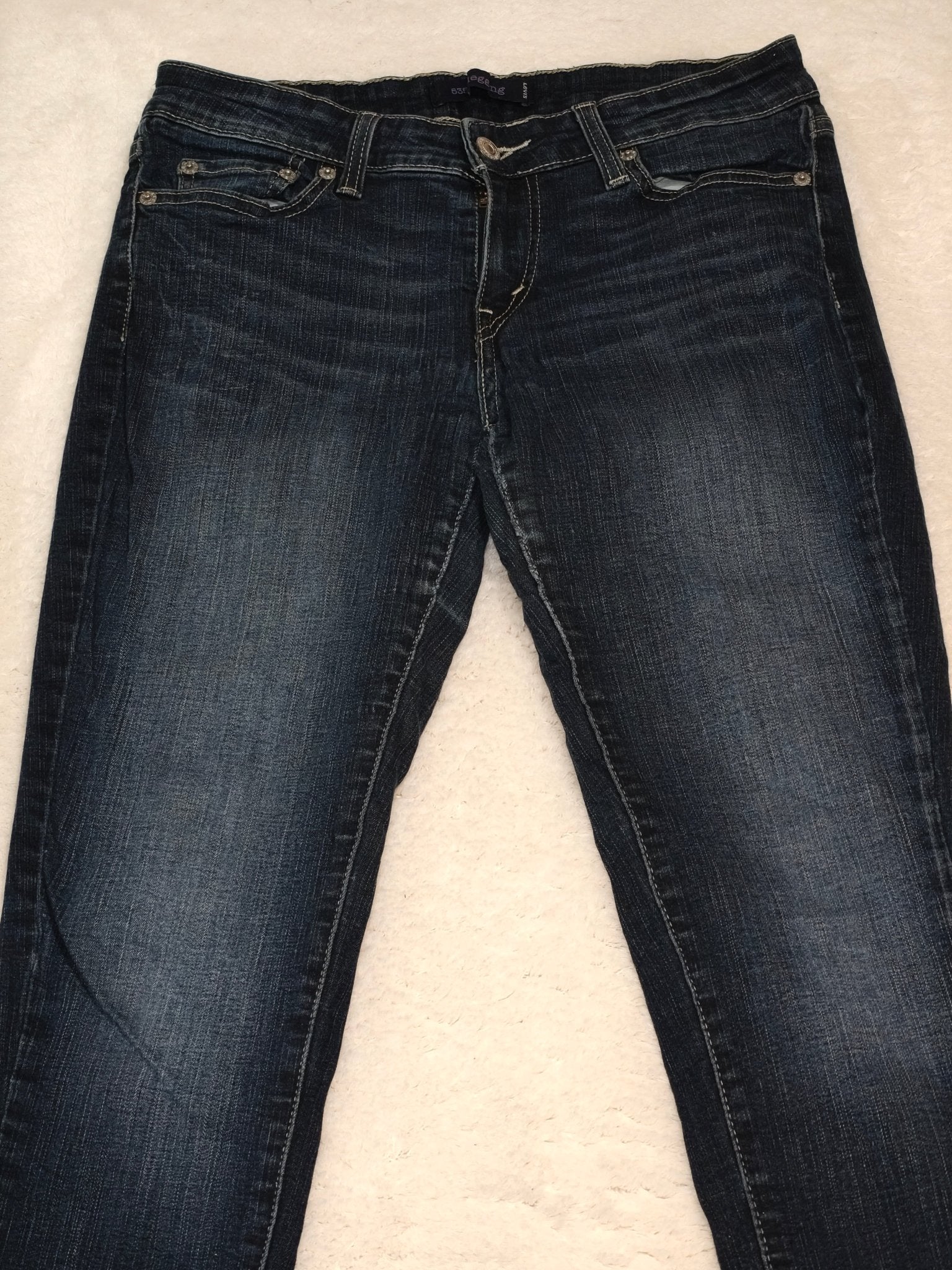 Women Levi's 535 Leggings Blue Skinny W28 L29 EU 38 M Jeans
