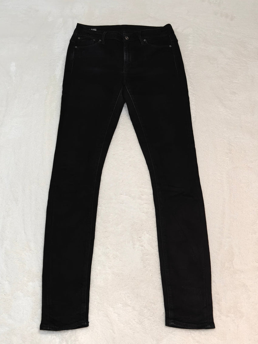 Women G - Star RAW 3301 Black High Skinny W29 L34 EU 38 M Jeans