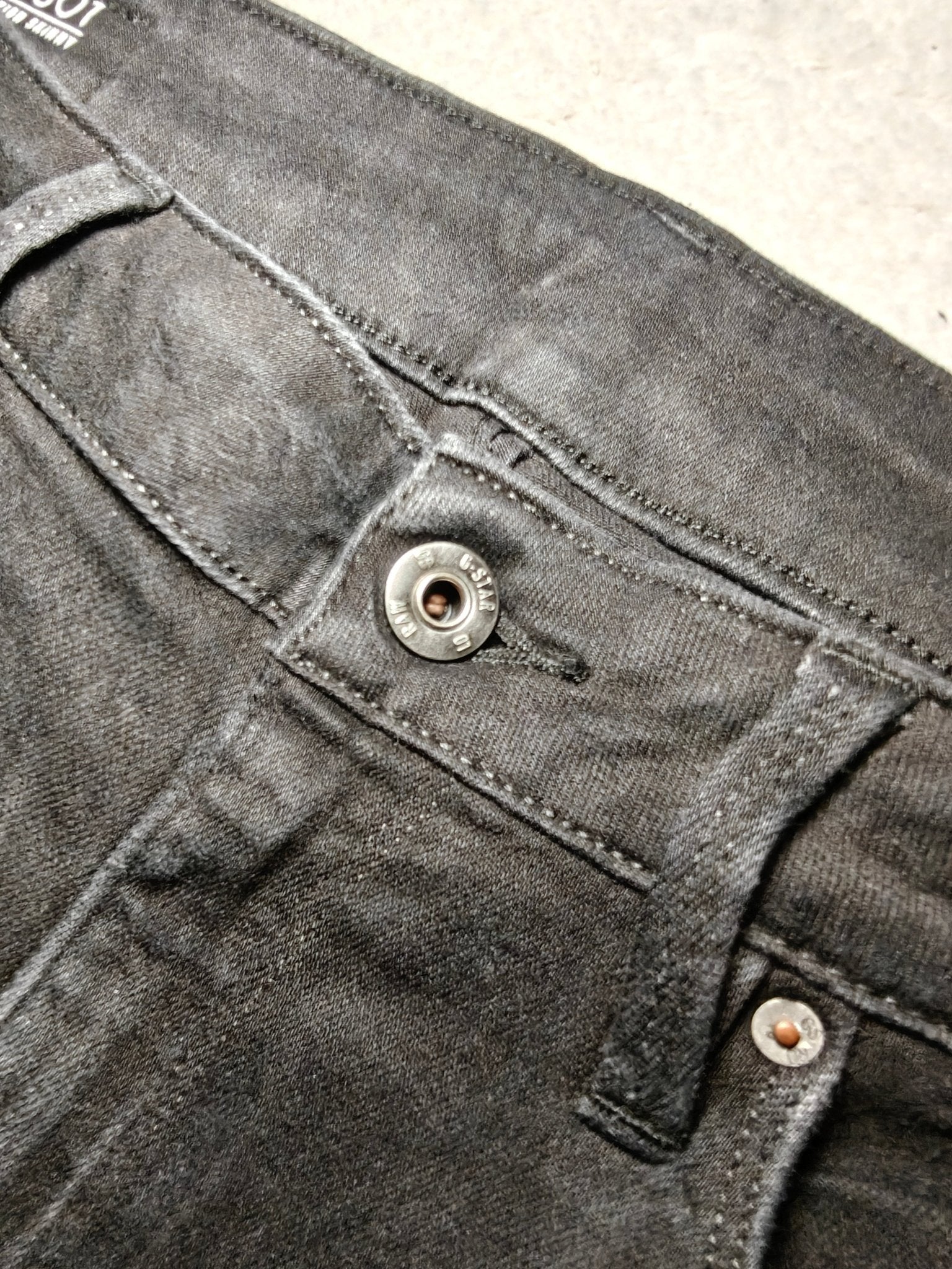 Women G - Star RAW 3301 Black High Skinny W29 L34 EU 38 M Jeans