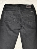 Women G - Star RAW 3301 Black High Skinny W29 L34 EU 38 M Jeans