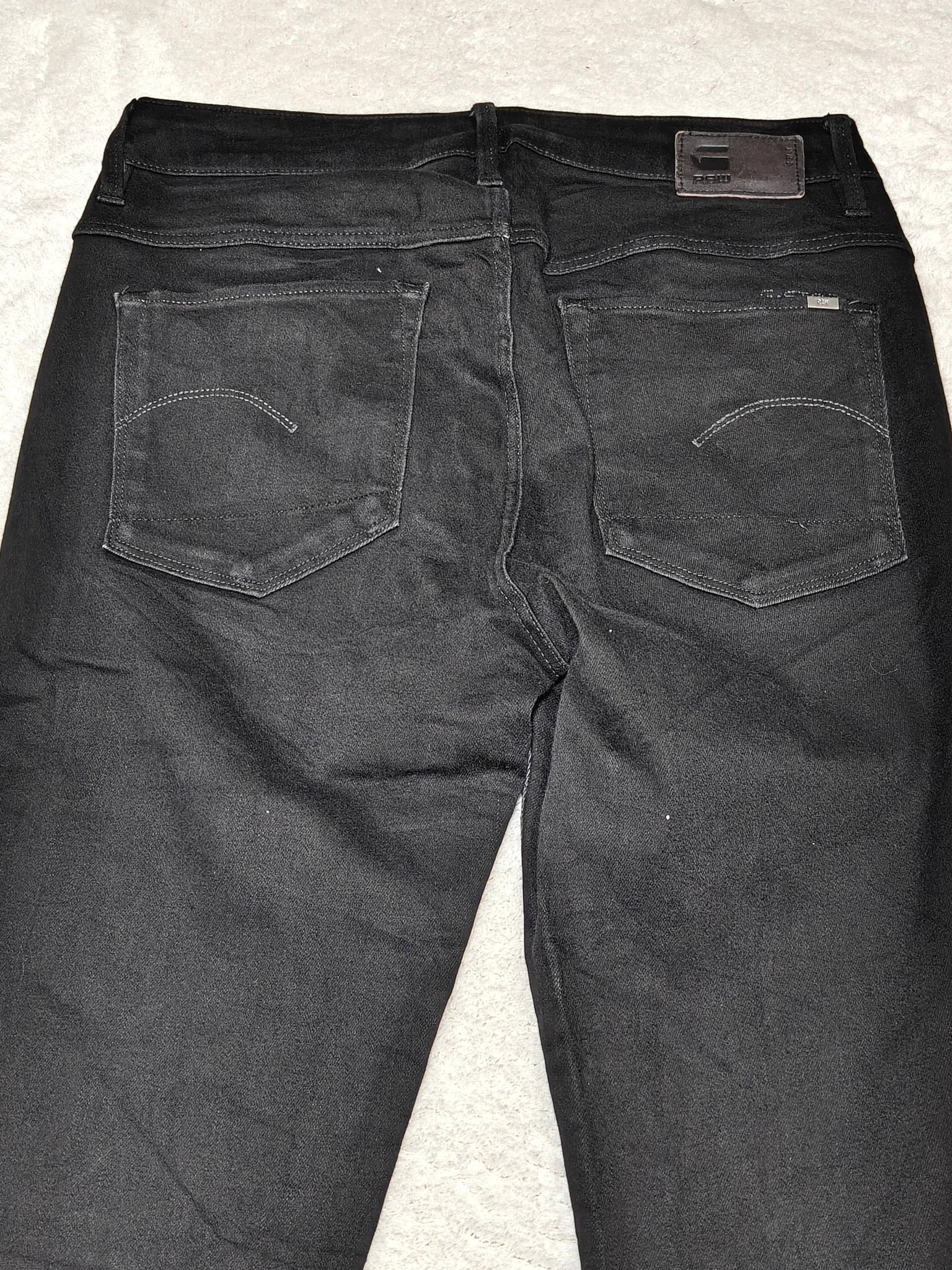 Women G - Star RAW 3301 Black High Skinny W29 L34 EU 38 M Jeans