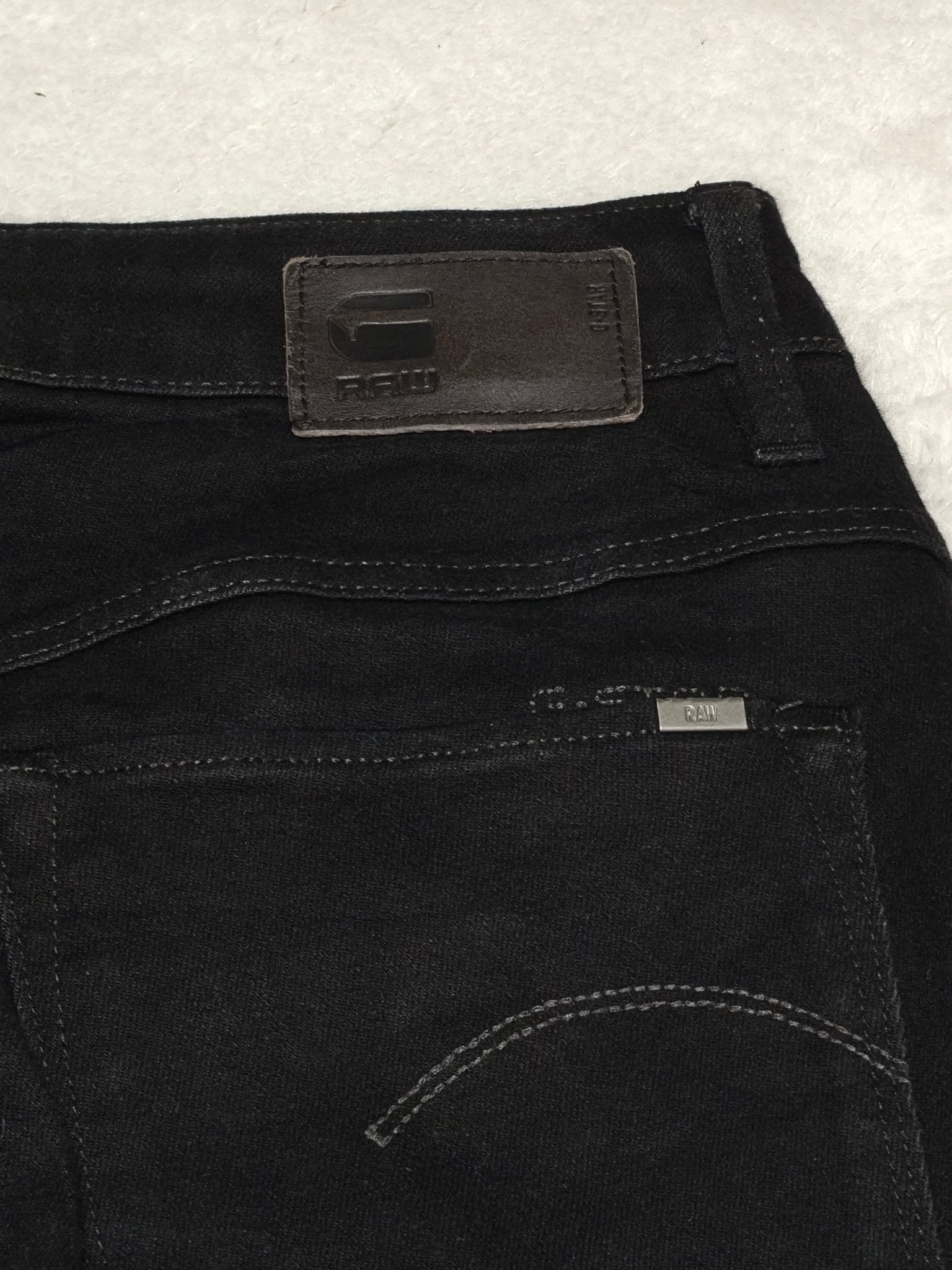 Women G - Star RAW 3301 Black High Skinny W29 L34 EU 38 M Jeans
