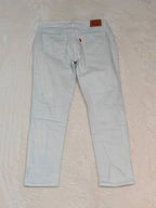 Women Levi's 535 White Blue Faded Super Skinny W30 L30 EU 40 L Jeans