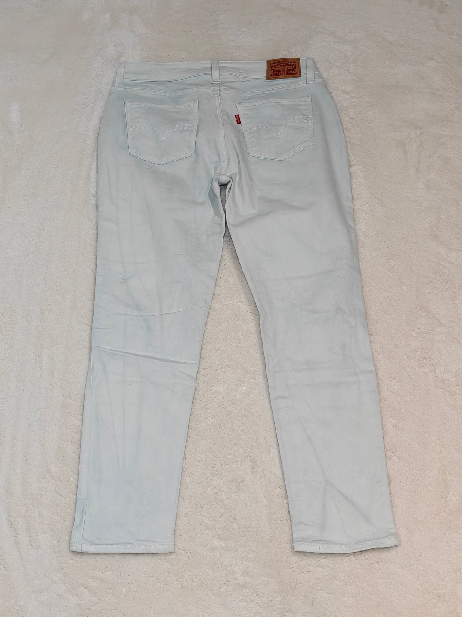 Women Levi's 535 White Blue Faded Super Skinny W30 L30 EU 40 L Jeans