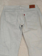 Women Levi's 535 White Blue Faded Super Skinny W30 L30 EU 40 L Jeans