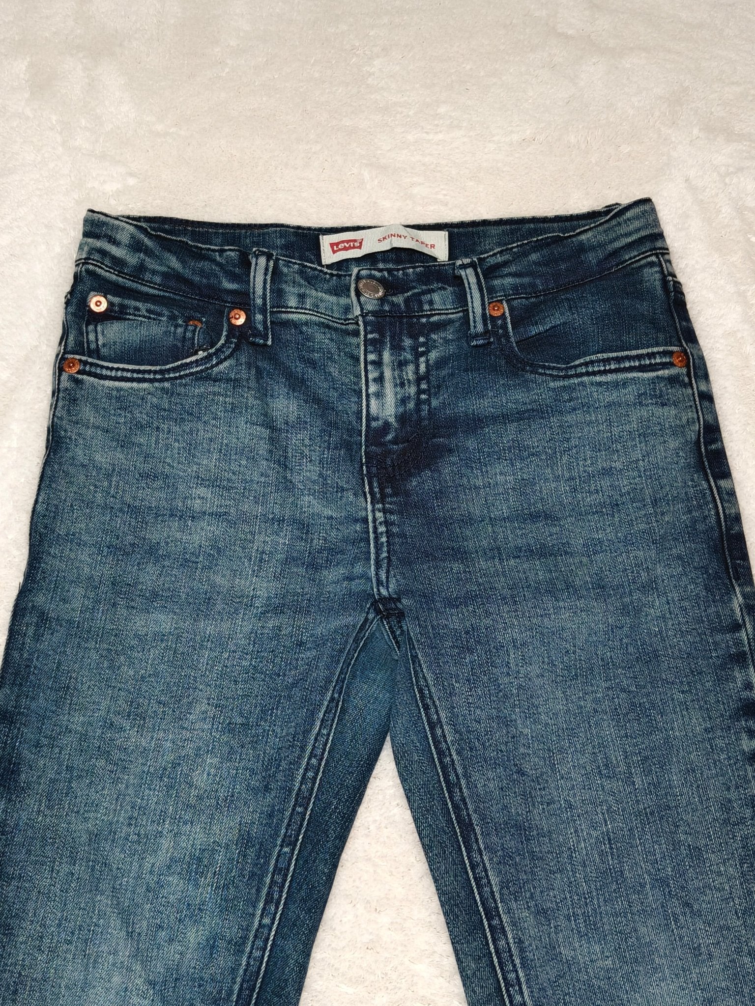 Women Levi's Blue Skinny Taper W26 L27 EU 36 S Jeans