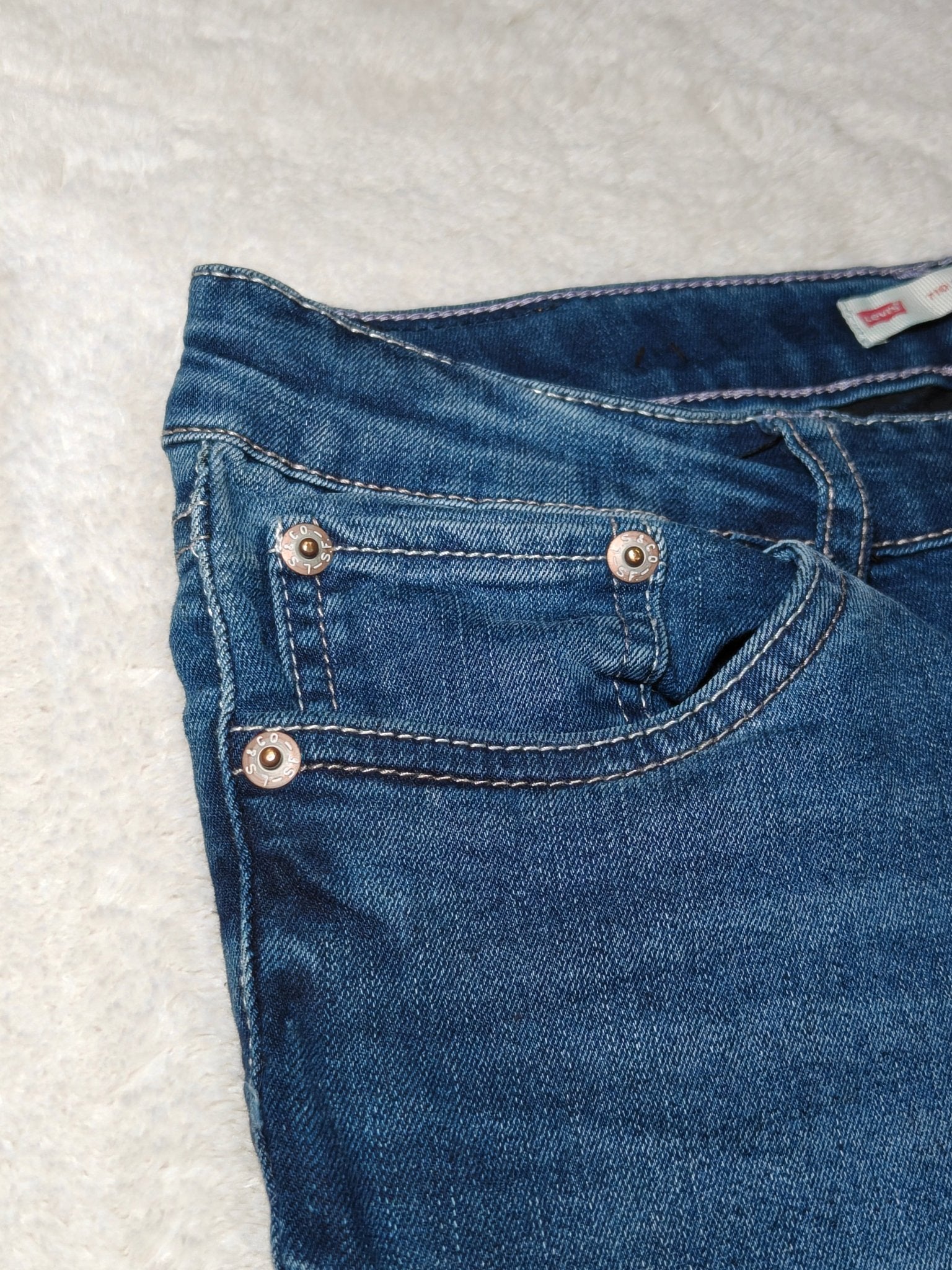 Women Levi's 710 Blue Super Skinny W26 L30 EU 36 S Jeans