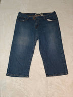 Women Levi's 542 Blue Flare Cropped W40 EU 54 XXL Jeans