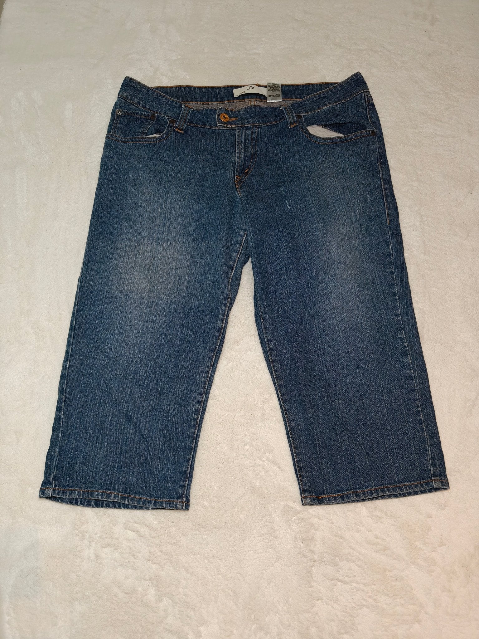 Women Levi's 542 Blue Flare Cropped W40 EU 54 XXL Jeans