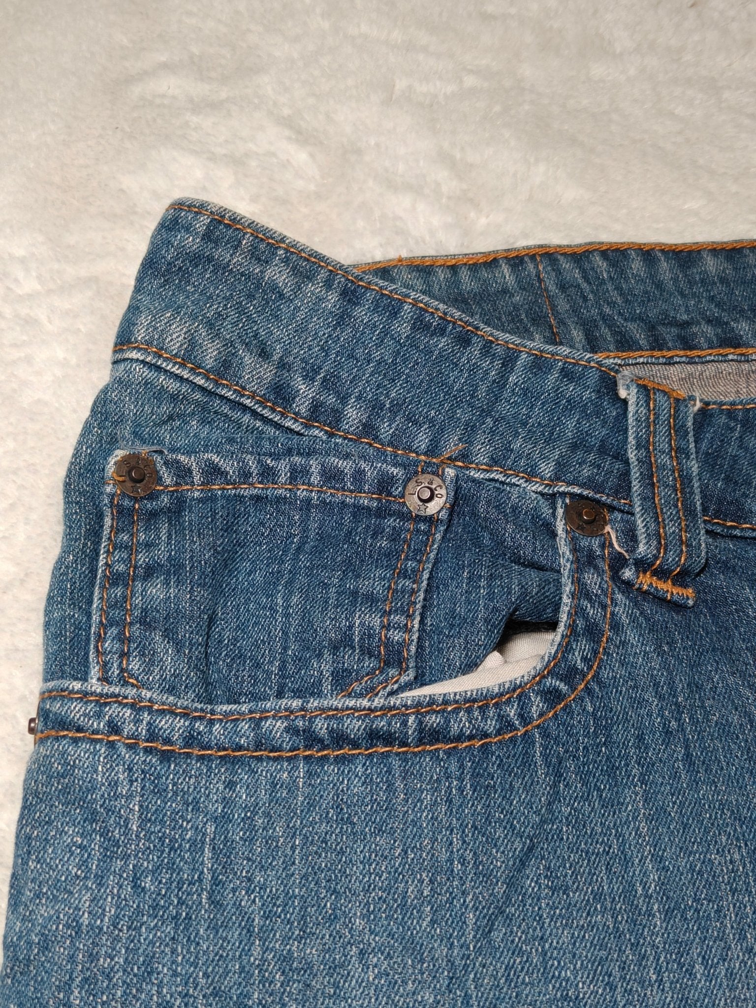 Women Levi's 542 Blue Flare Cropped W40 EU 54 XXL Jeans