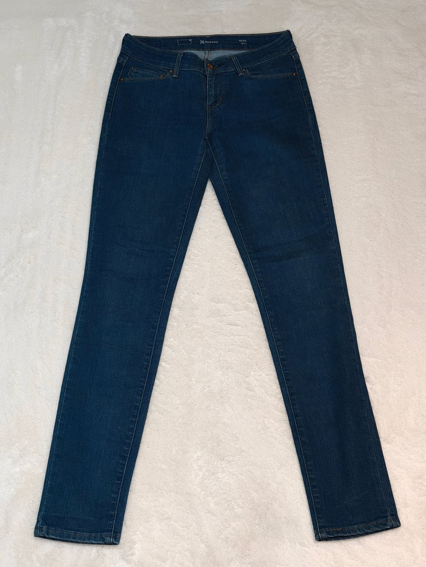 Women Levi's Demi Curve Blue Skinny W26 L32 EU 36 S Jeans