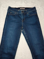Women Levi's 710 Dark Blue Super Skinny W28 L30 EU 38 M Jeans