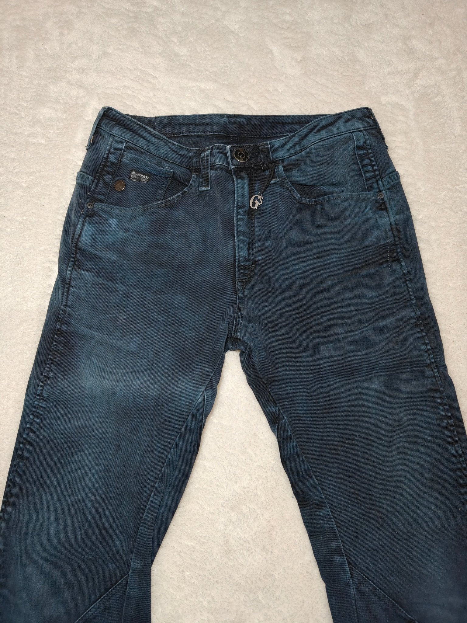 Women G - Star RAW ARC 3D Blue Faded Tapered W25 L32 EU 34 XS Jeans