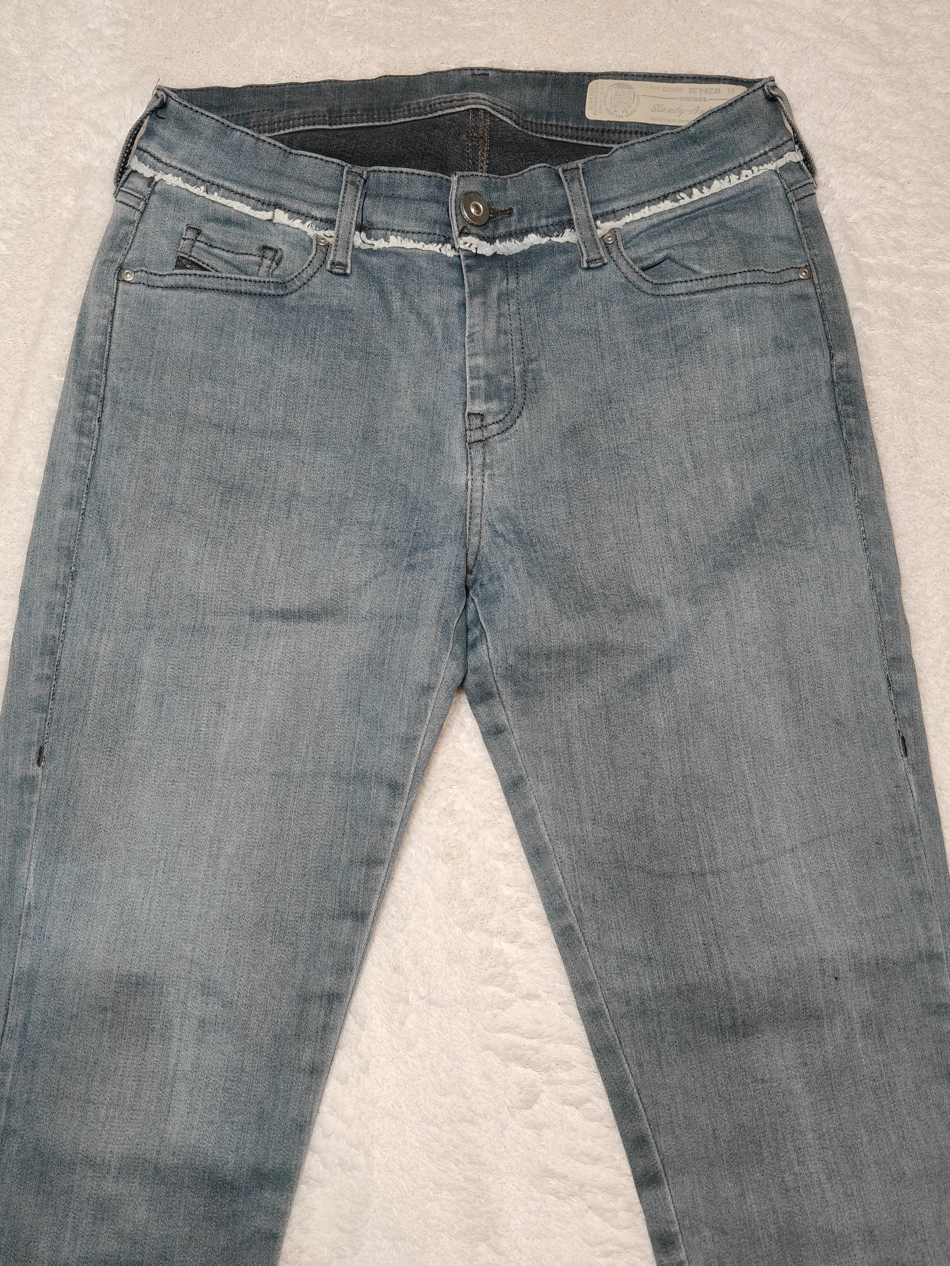 Women Diesel Slandy-Ankle-W Grey Super Skinny W28 L32 EU 38 M Jeans