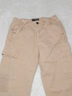 Women GUESS Beige Cargo Slim W24 EU 34 XS Cargo Jeans