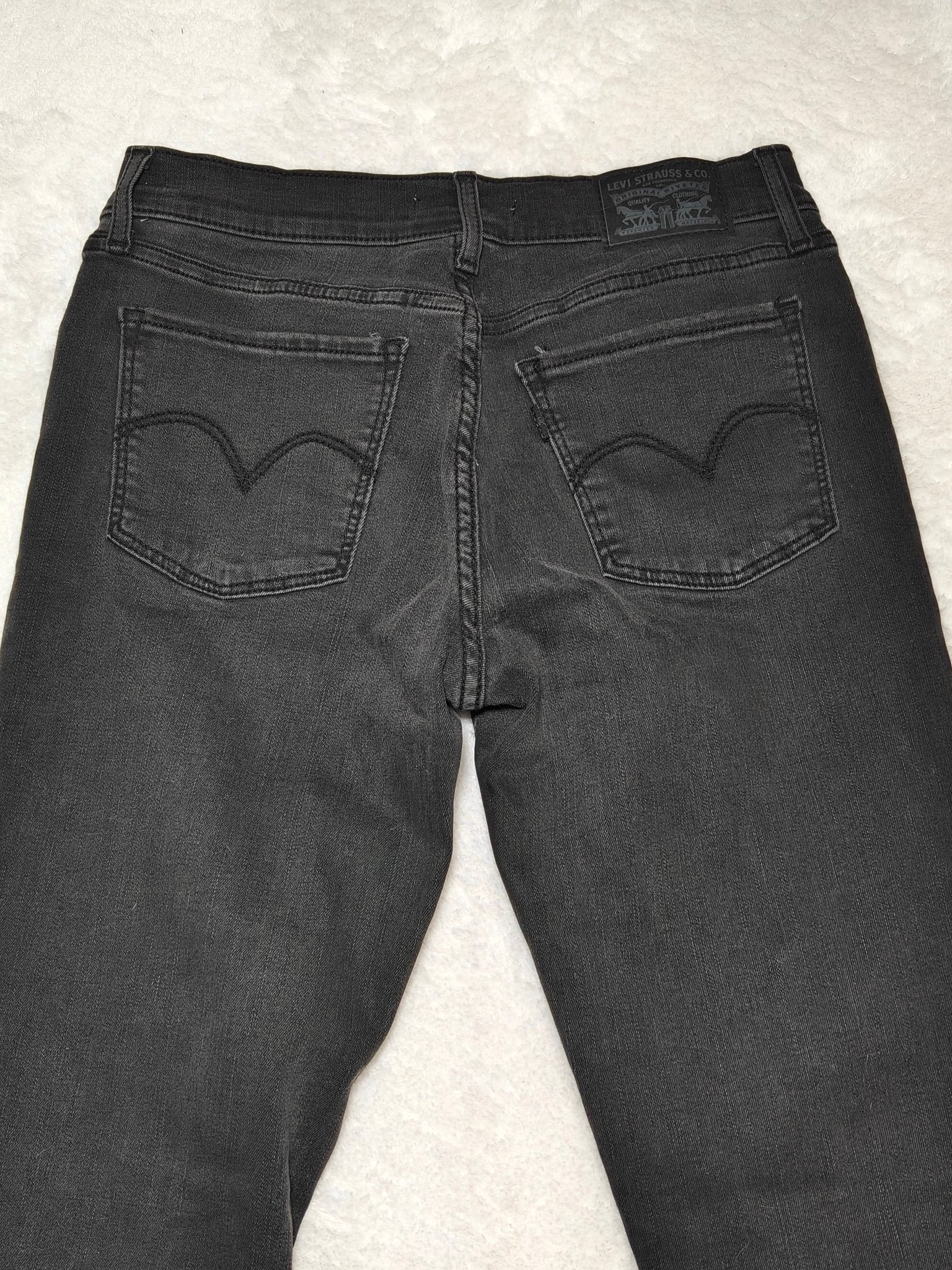 Women Levi's 710 Black Faded Super Skinny W28 L30 EU 38 M Jeans