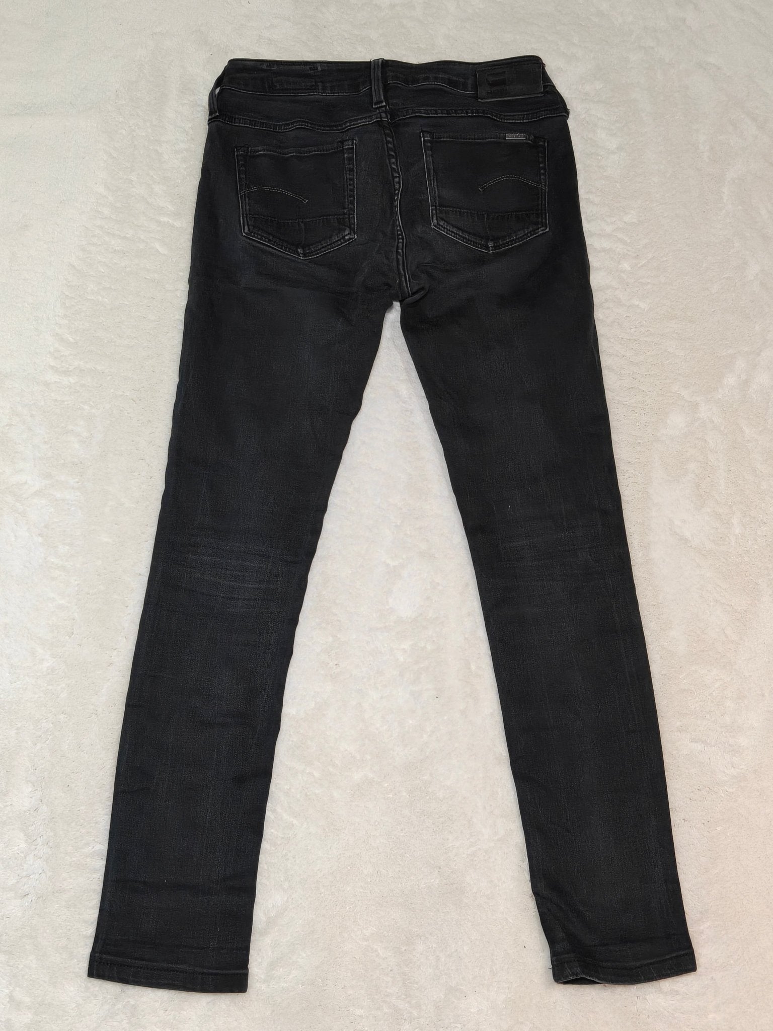 Women G - Star RAW 3301 Contour Black Faded Skinny W27 L30 EU 36 S Jeans