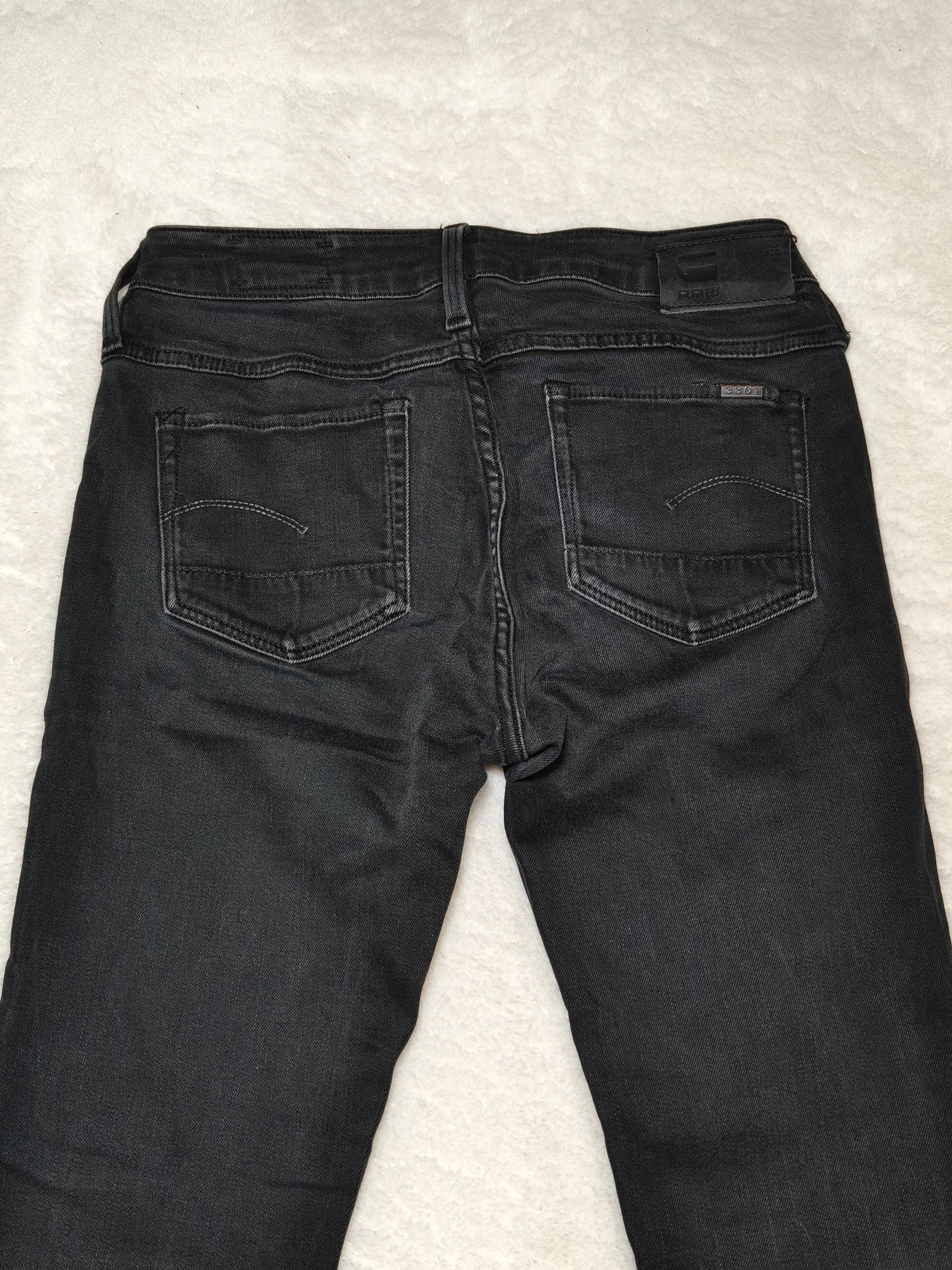 Women G - Star RAW 3301 Contour Black Faded Skinny W27 L30 EU 36 S Jeans
