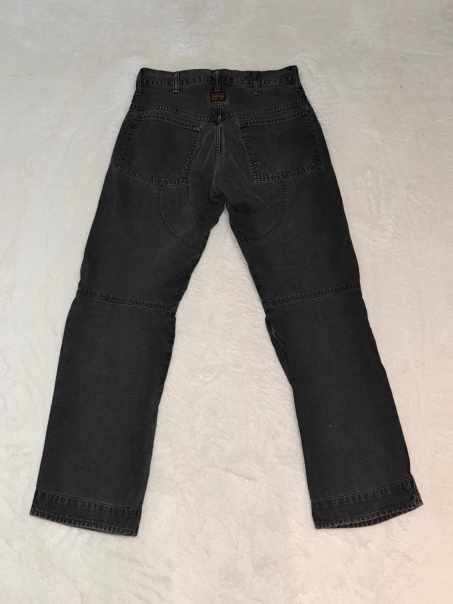 Men G - Star RAW Shortcut Elwood Black Faded Flared W29 L32 Jeans