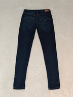 Women Levi's 535 Leggings Dark Blue Skinny W25 L30 EU 34 XS Jeans