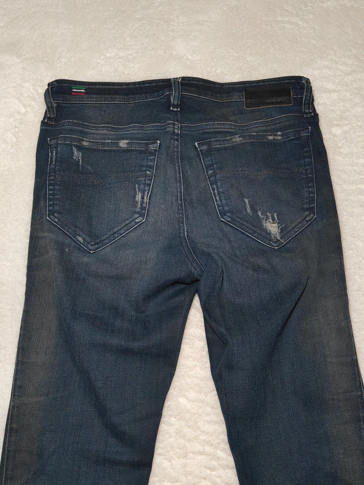 Women Diesel Skinzee Dark Blue Wash 0847V Super Slim Skinny W27 L32 EU 36 S Jeans