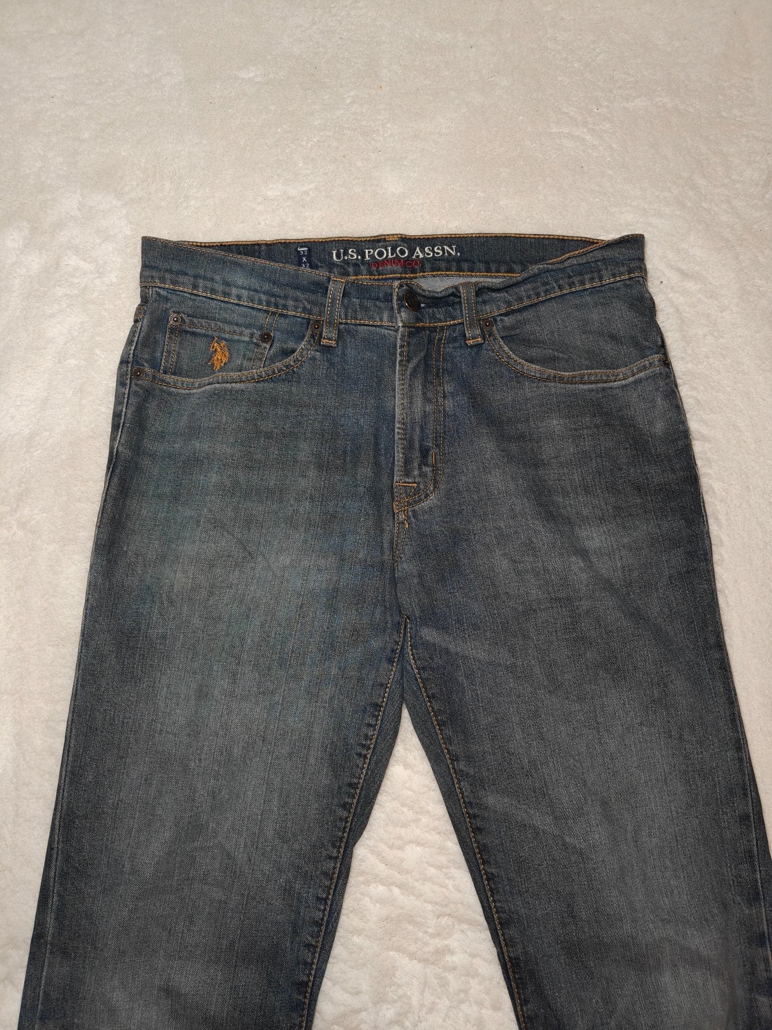 Men U.S. Polo Assn Activate Stretch Blue Slim W32 L32 Jeans