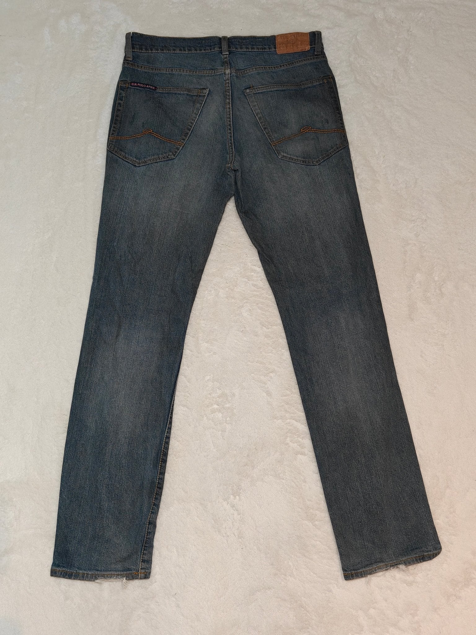 Men U.S. Polo Assn Activate Stretch Blue Slim W32 L32 Jeans