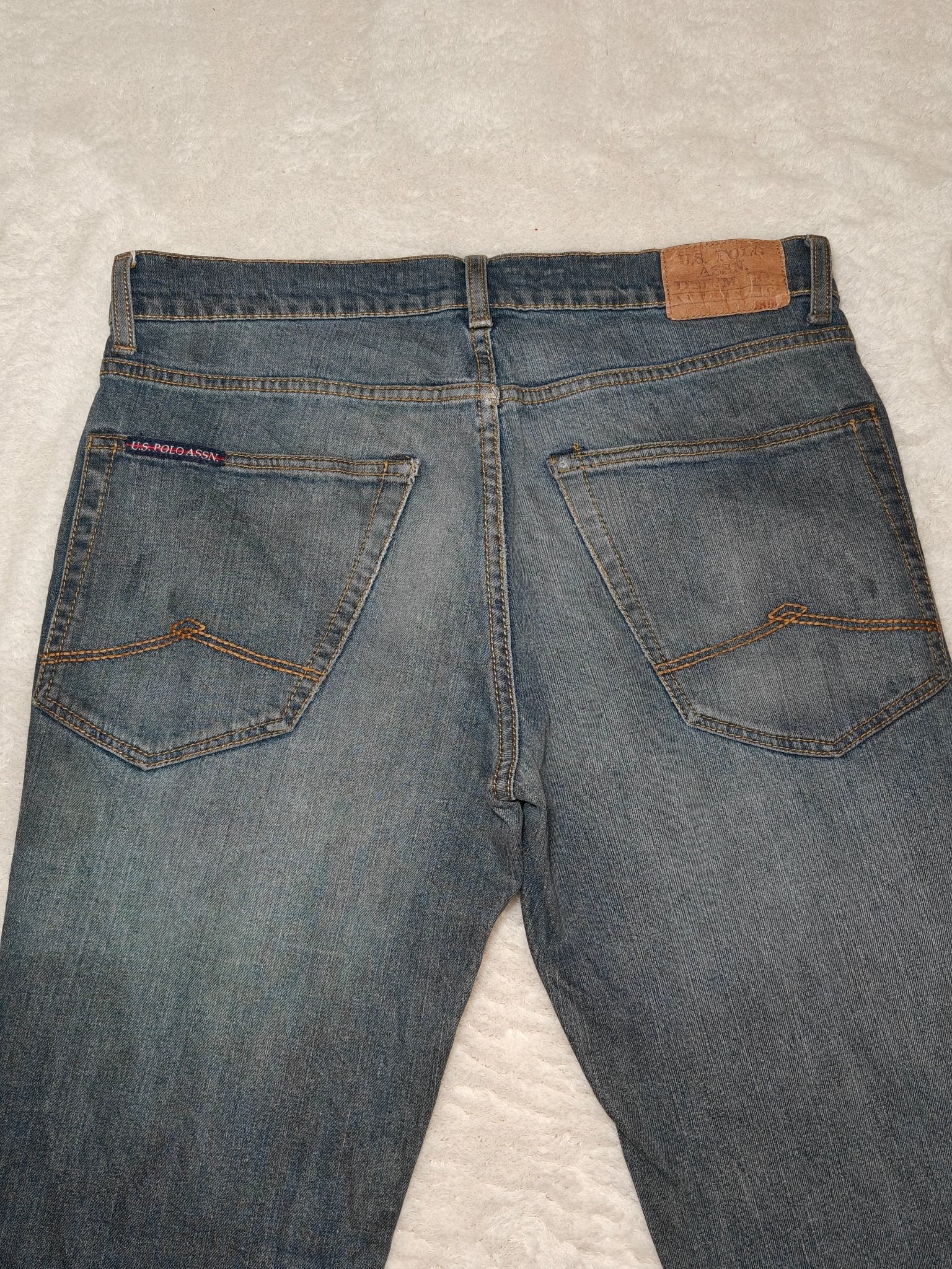 Men U.S. Polo Assn Activate Stretch Blue Slim W32 L32 Jeans