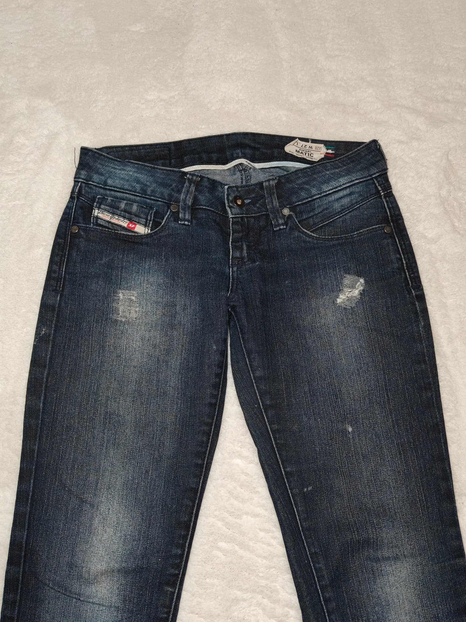 Women Diesel Matic Dark Blue Wash 0081N1 Slim W27 L32 EU 36 S Jeans