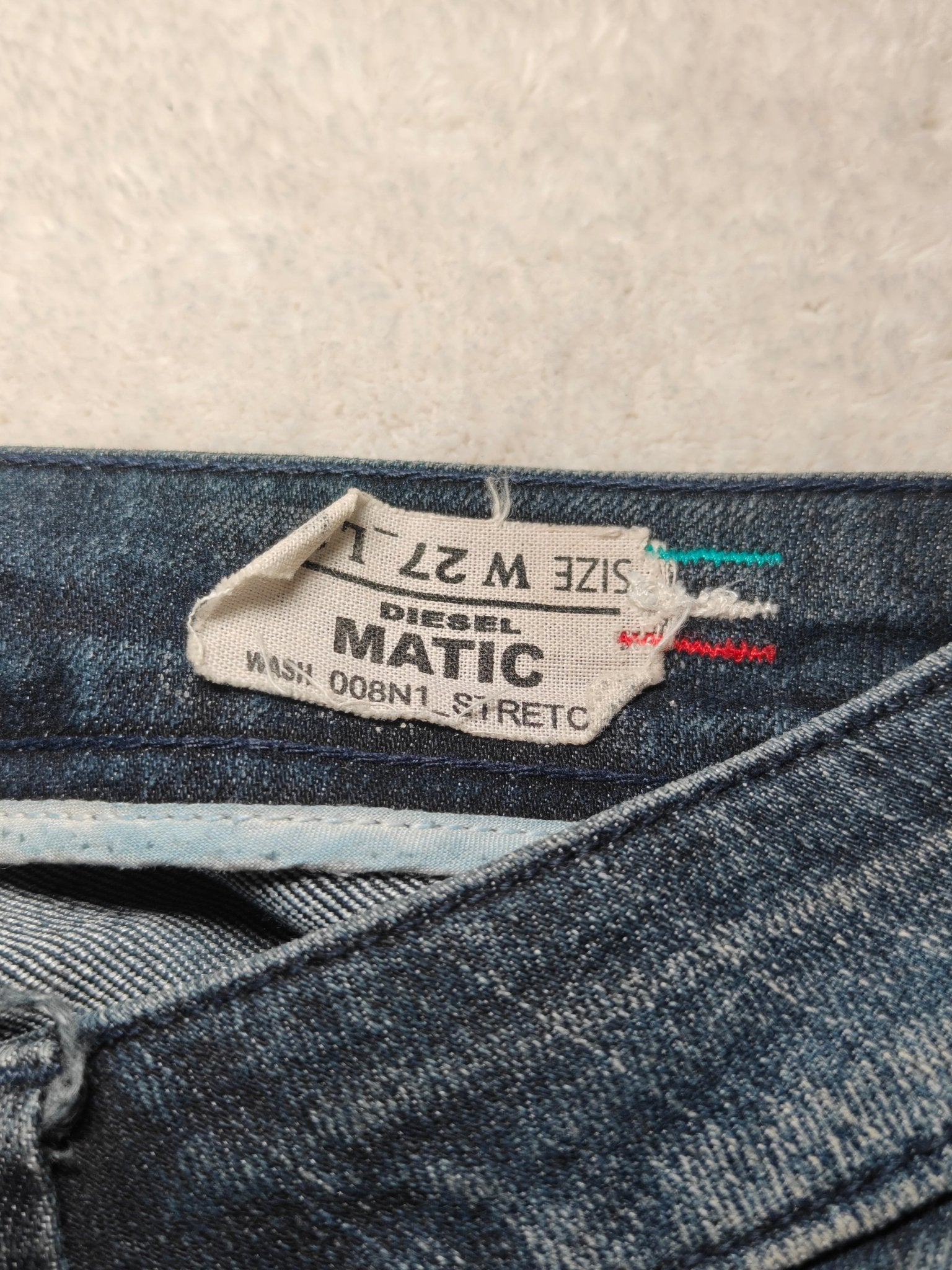 Women Diesel Matic Dark Blue Wash 0081N1 Slim W27 L32 EU 36 S Jeans
