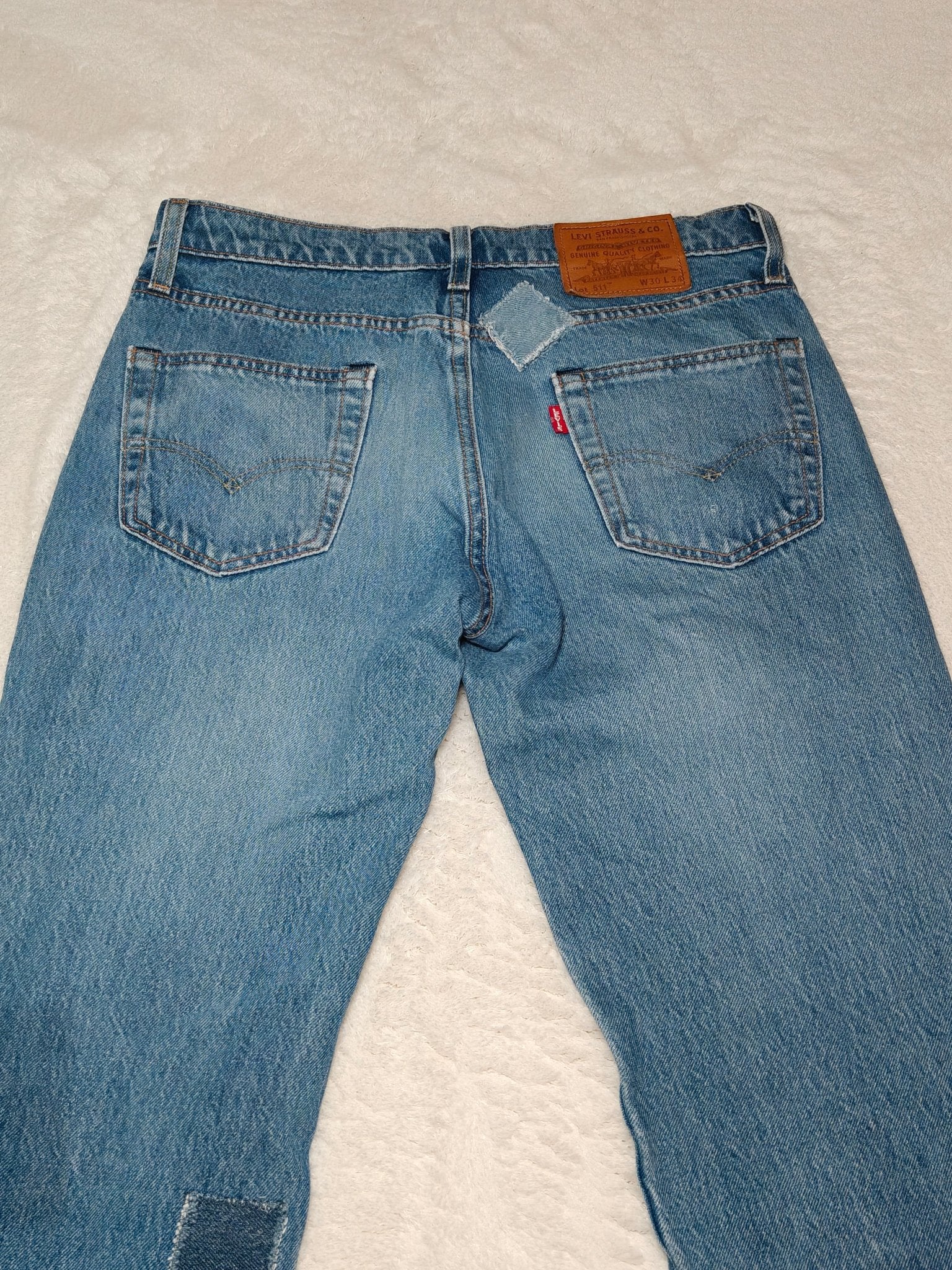 Men Levi’s 511 Blue Straight W30 L34 Jeans