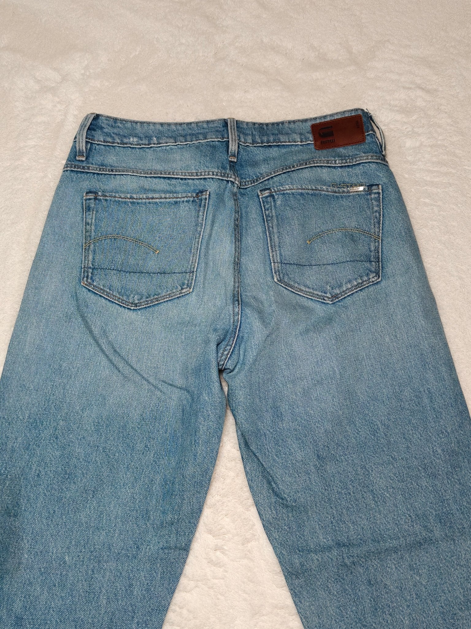 Women G - Star RAW 3301 High Boyfriend Light Blue Boyfriend W24 L30 EU 34 XS Jeans