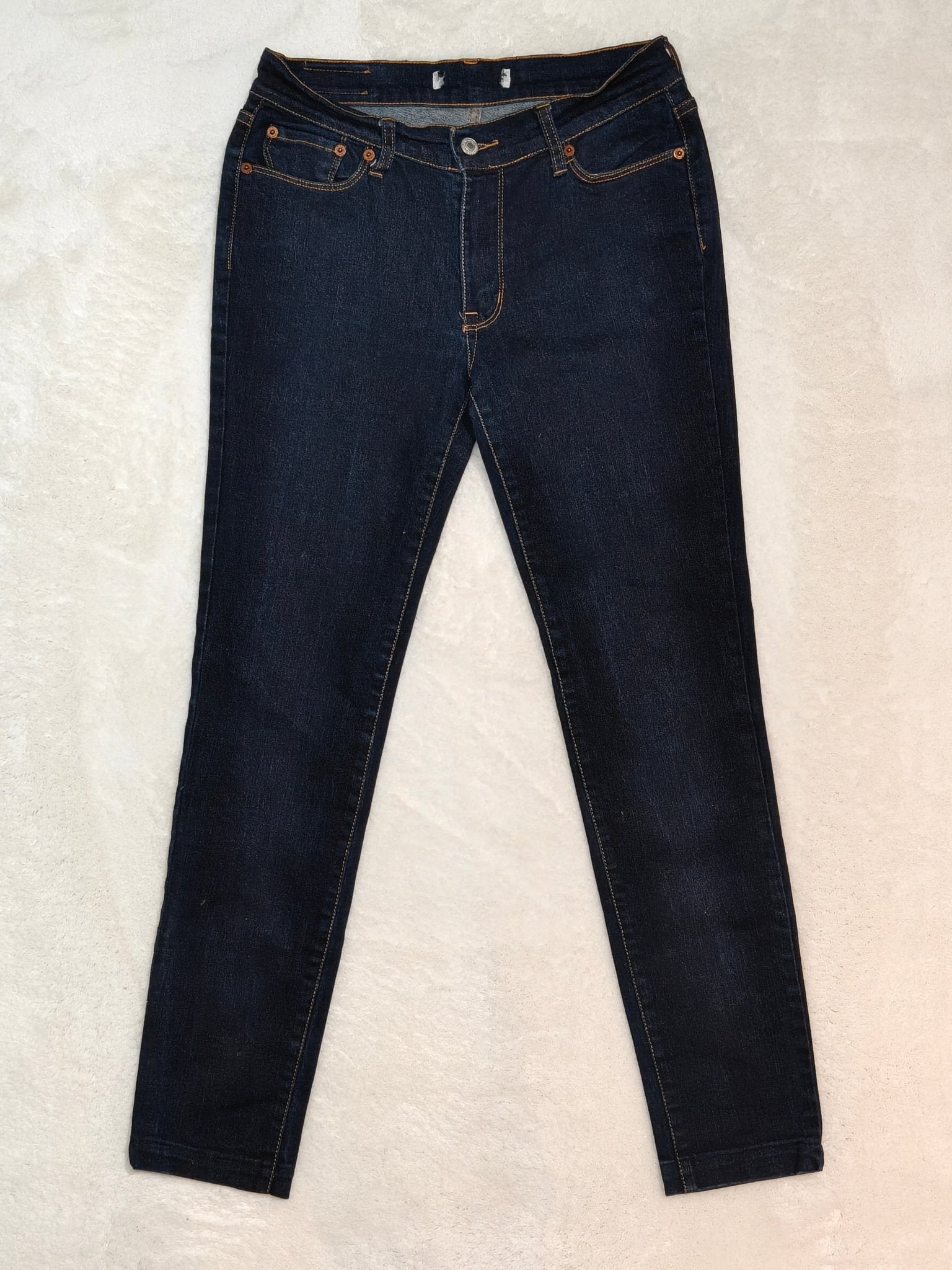 Women Levi's Dark Blue Skinny W28 L28 EU 38 M Jeans