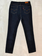 Women Levi's Dark Blue Skinny W28 L28 EU 38 M Jeans