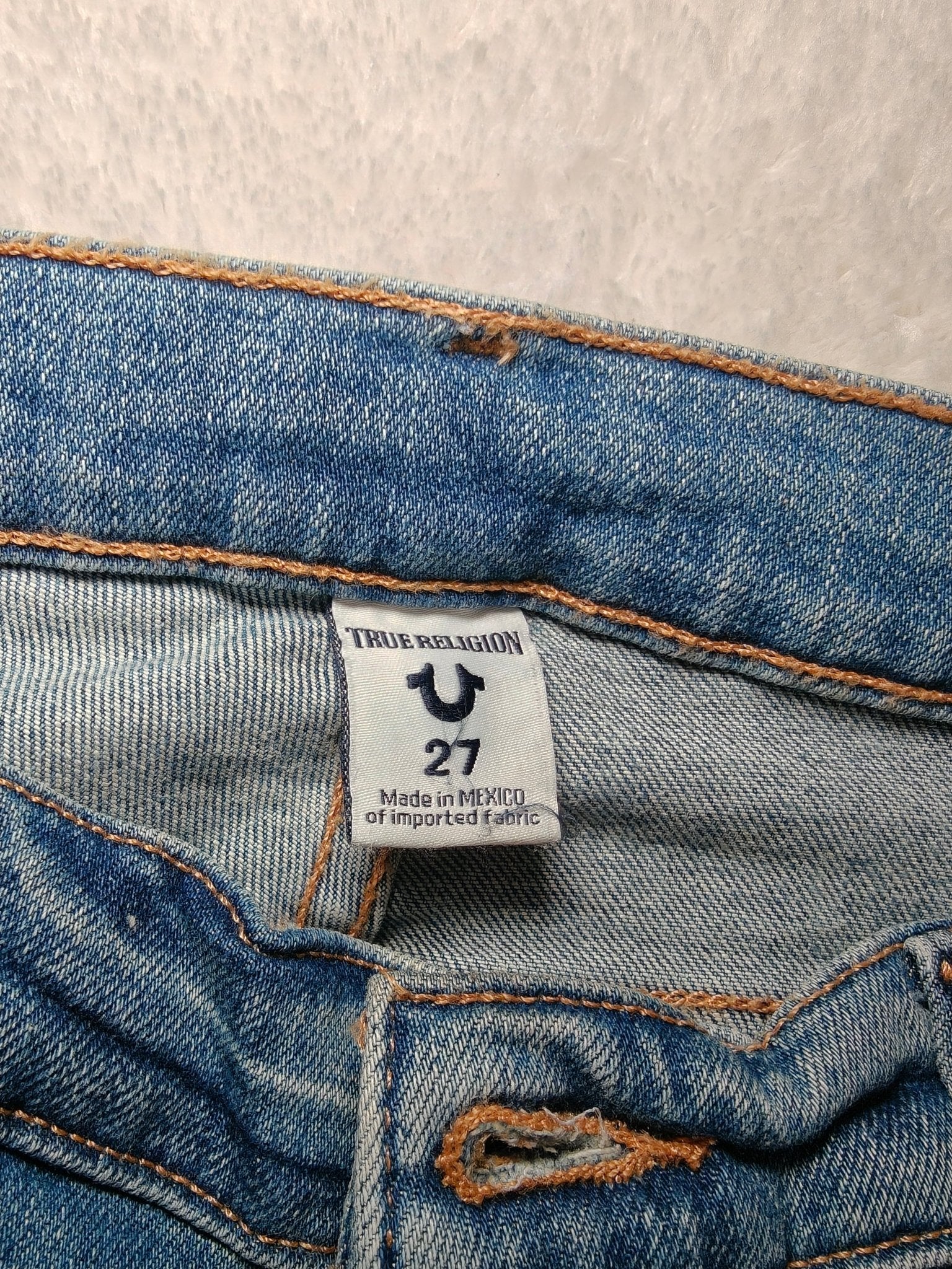 Women True Religion Cora Light Blue Straight W27 L30 (EU 36/S) Jeans