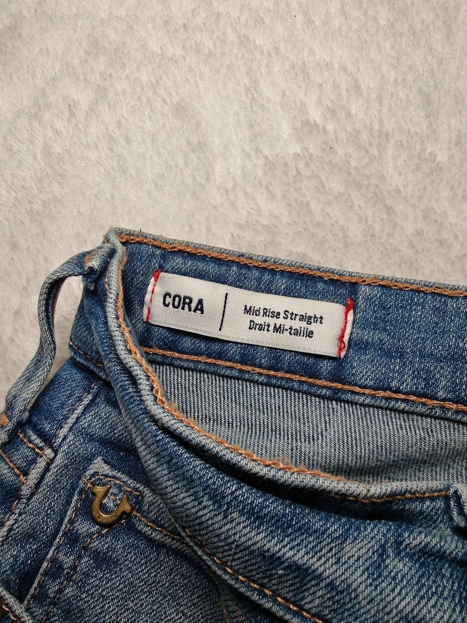 Women True Religion Cora Light Blue Straight W27 L30 (EU 36/S) Jeans