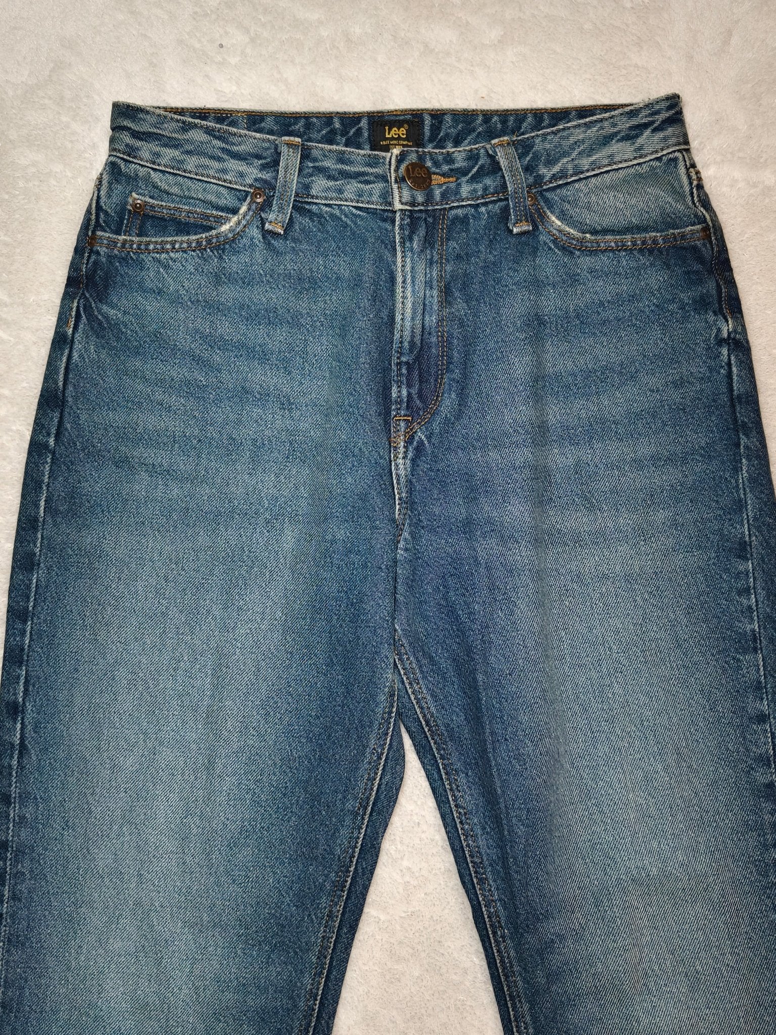 Women LEE Vintage Blue Mom Straight W27 EU 36 S Jeans