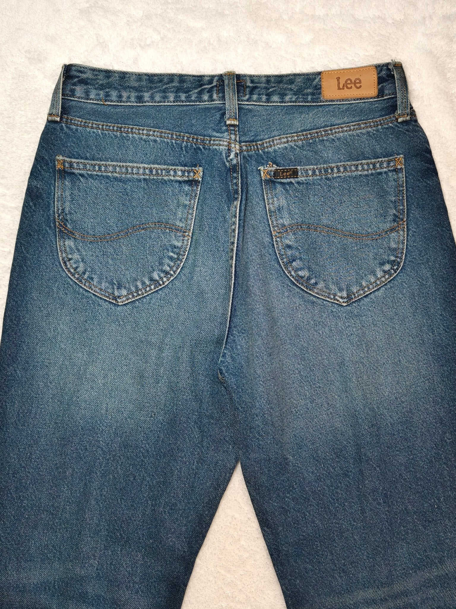 Women LEE Vintage Blue Mom Straight W27 EU 36 S Jeans