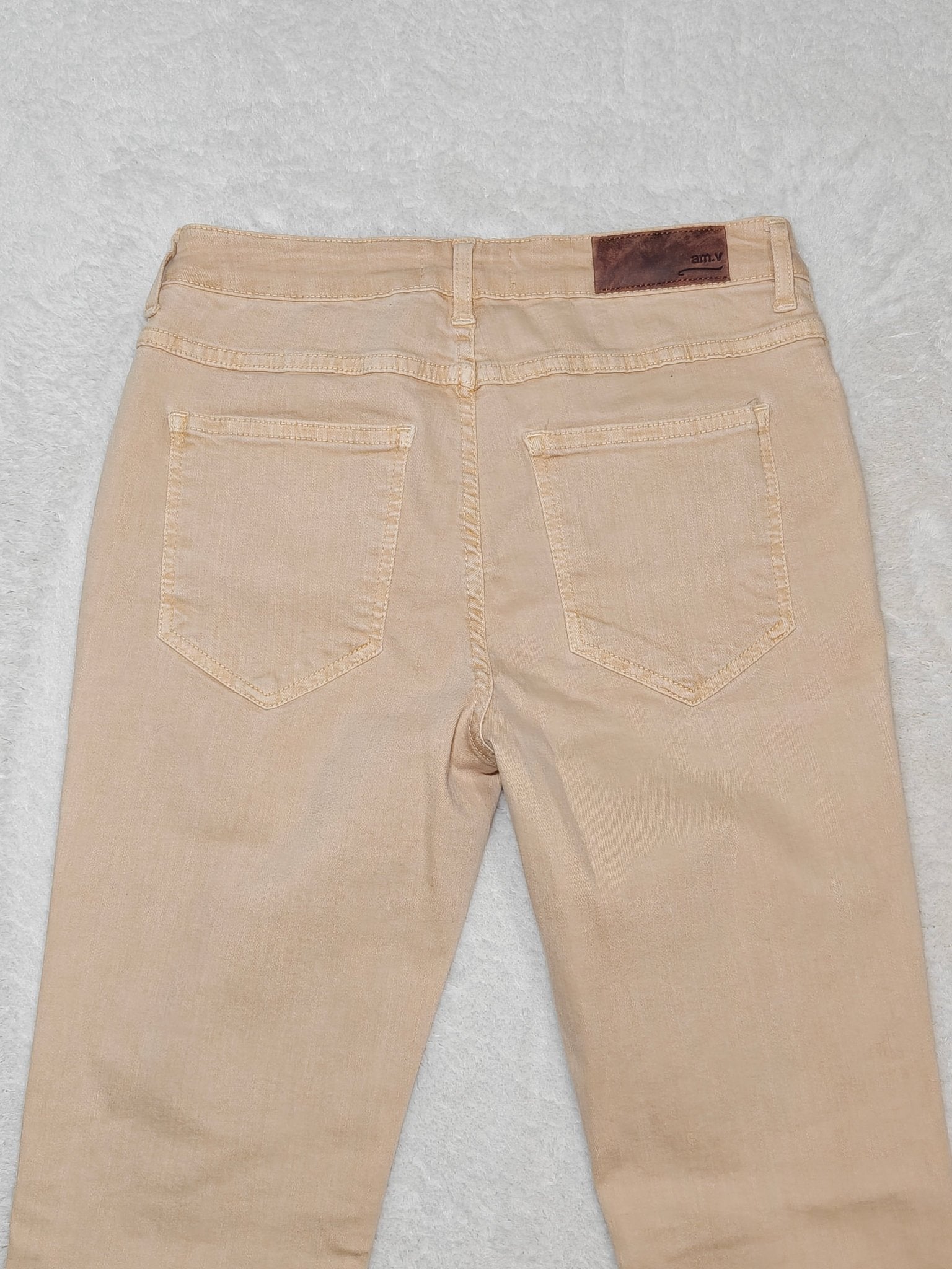 Women American Vintage R53Q/JIM203 Beige Skinny W28 L28 EU 38 M Jeans